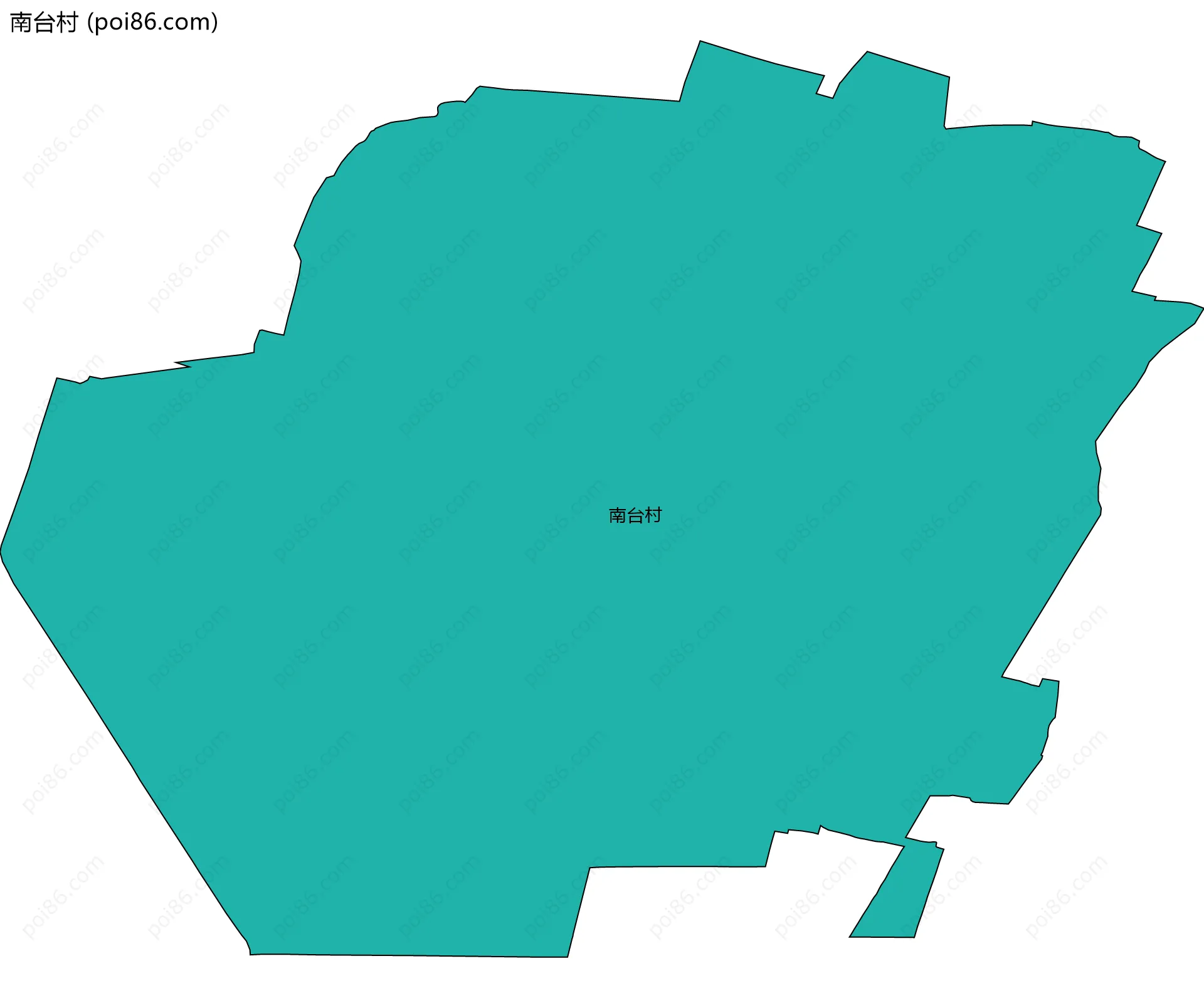 南台村边界地图