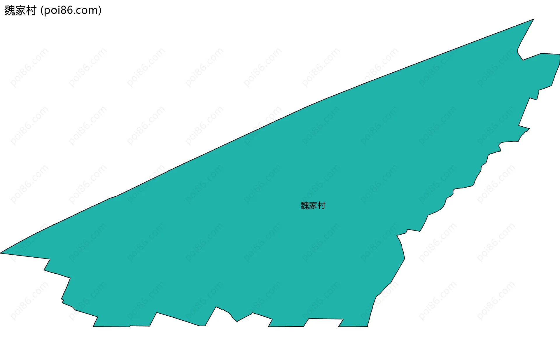 魏家村边界地图