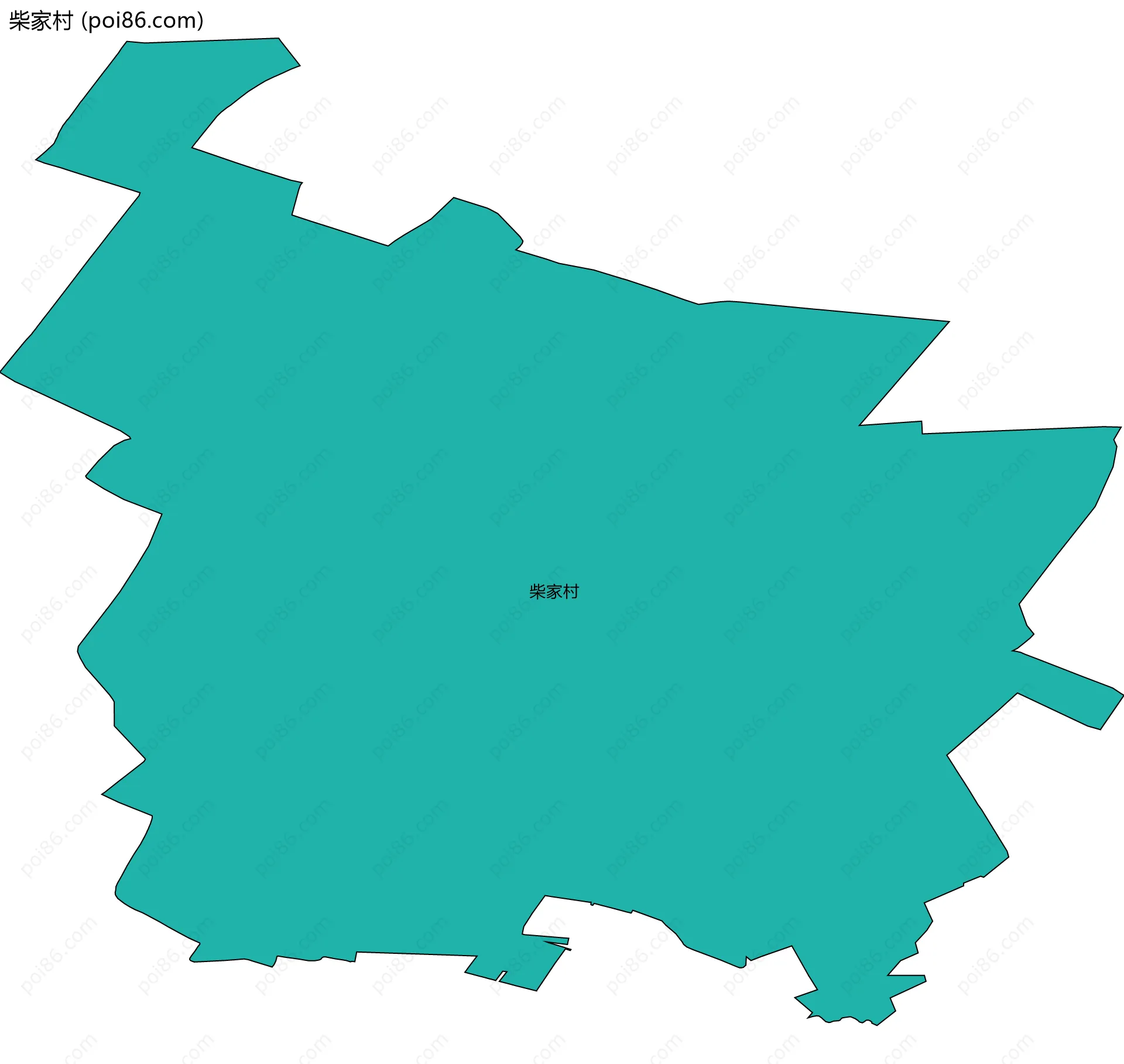 柴家村边界地图