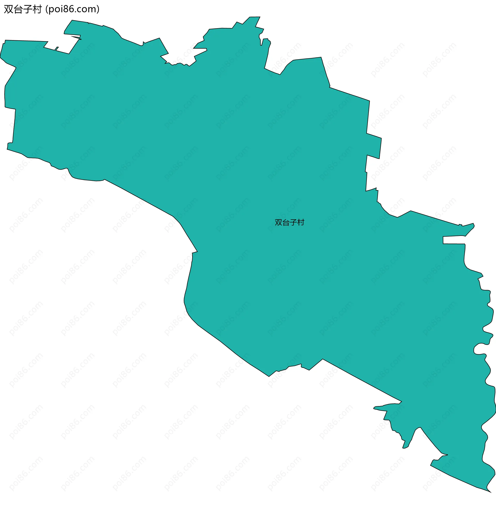 双台子村边界地图