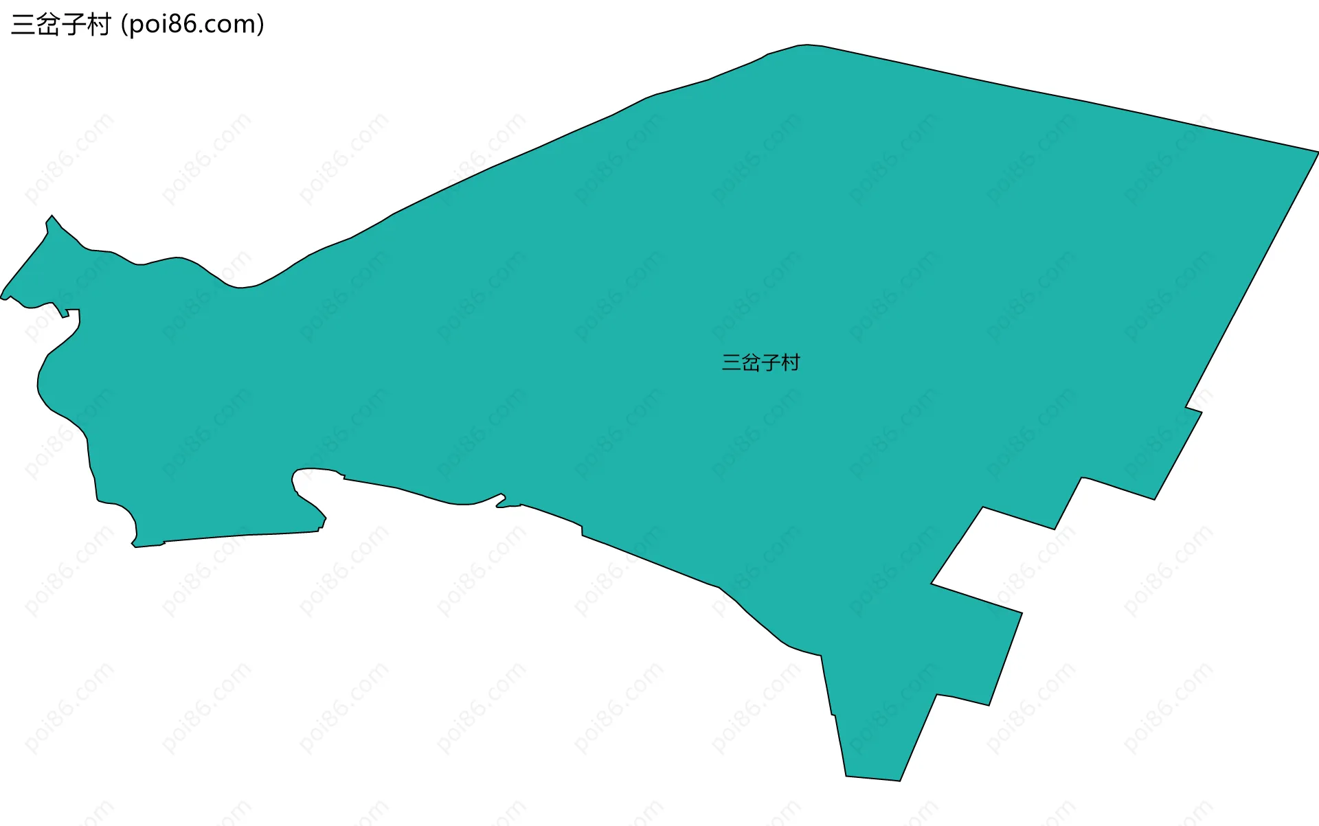 三岔子村边界地图