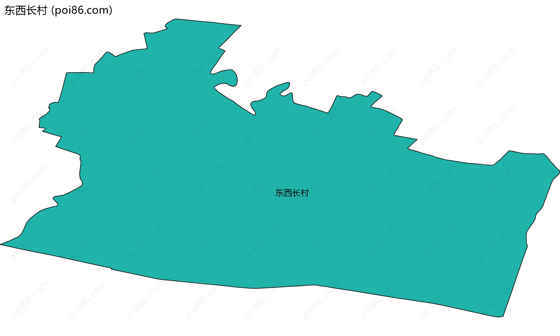 东西长村边界地图