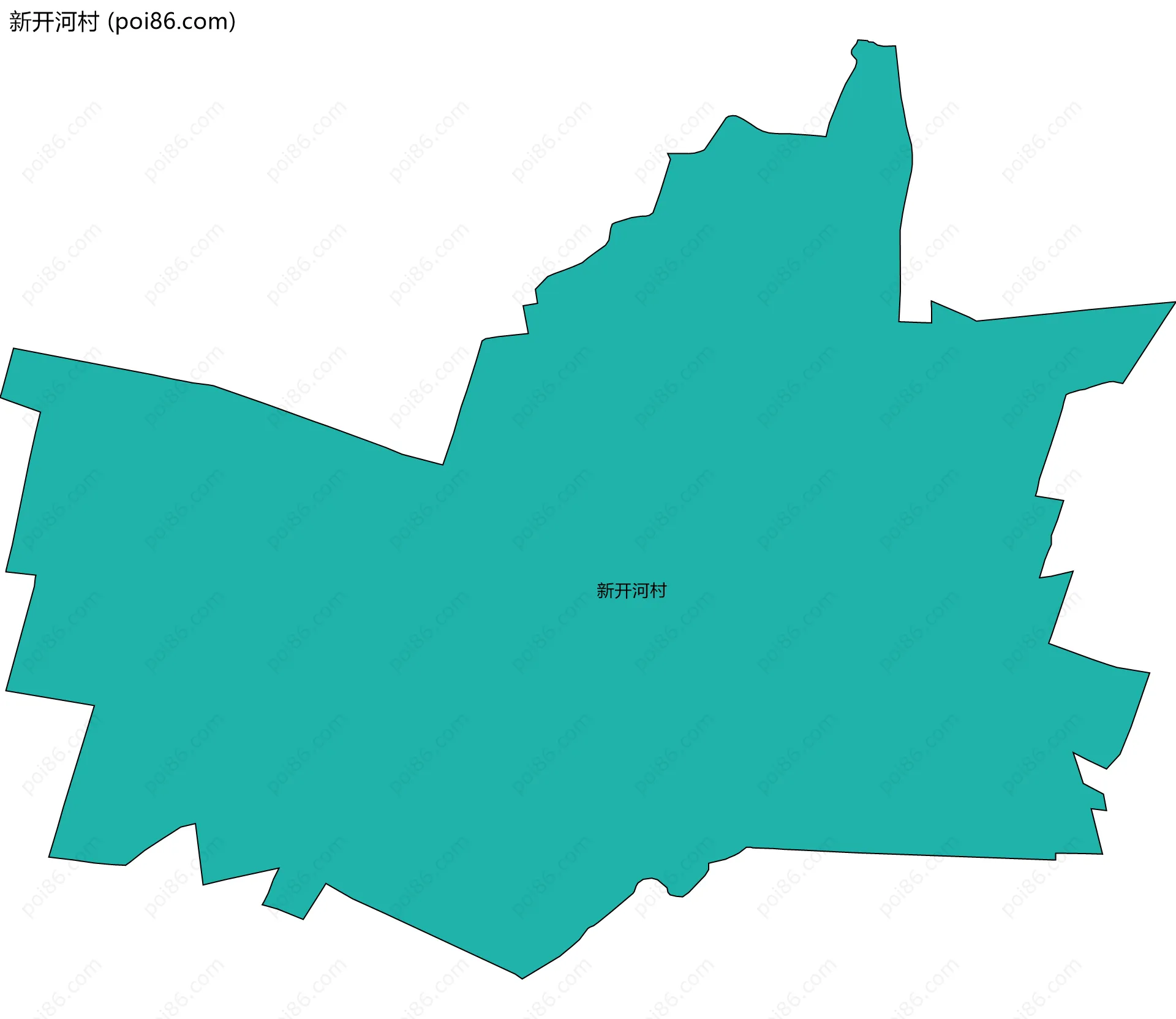 新开河村边界地图