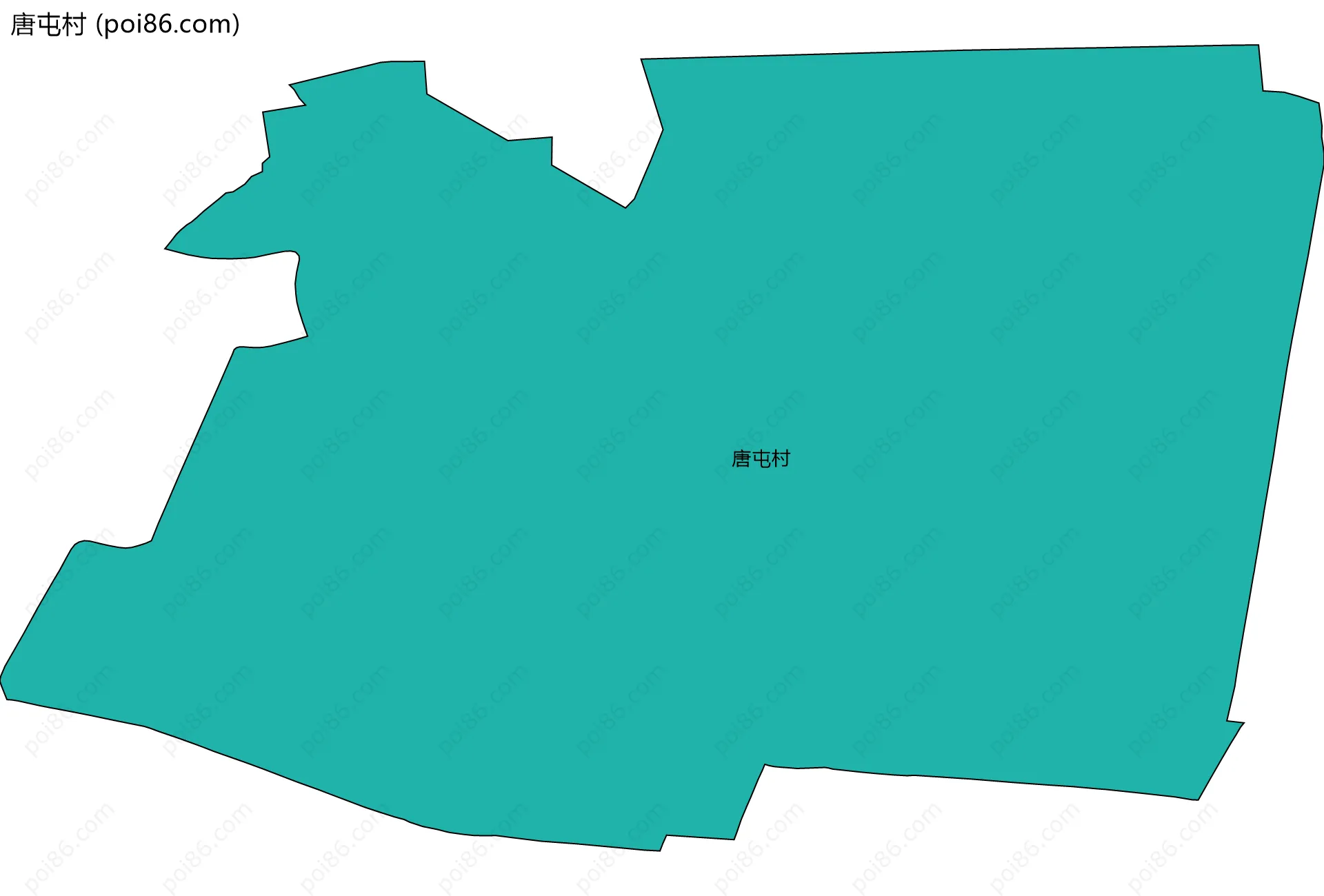 唐屯村边界地图
