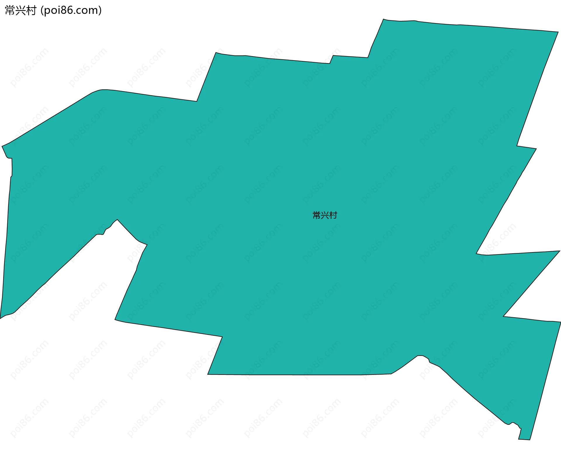 常兴村边界地图