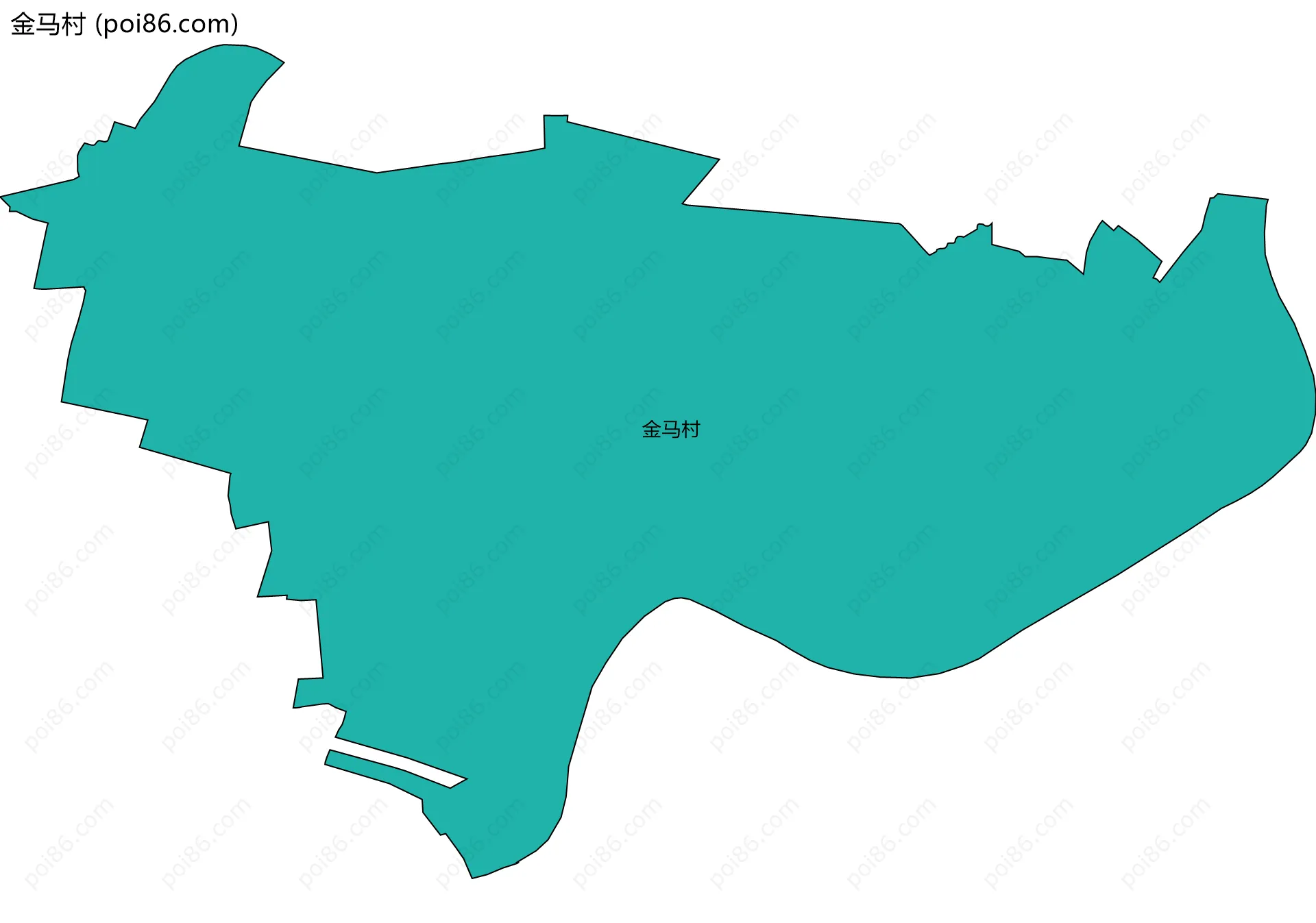 金马村边界地图