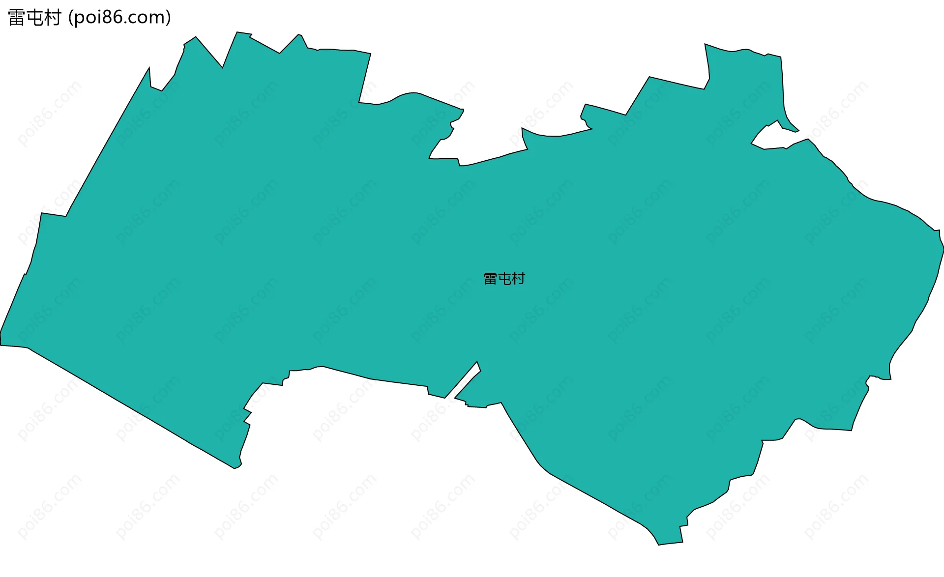 雷屯村边界地图