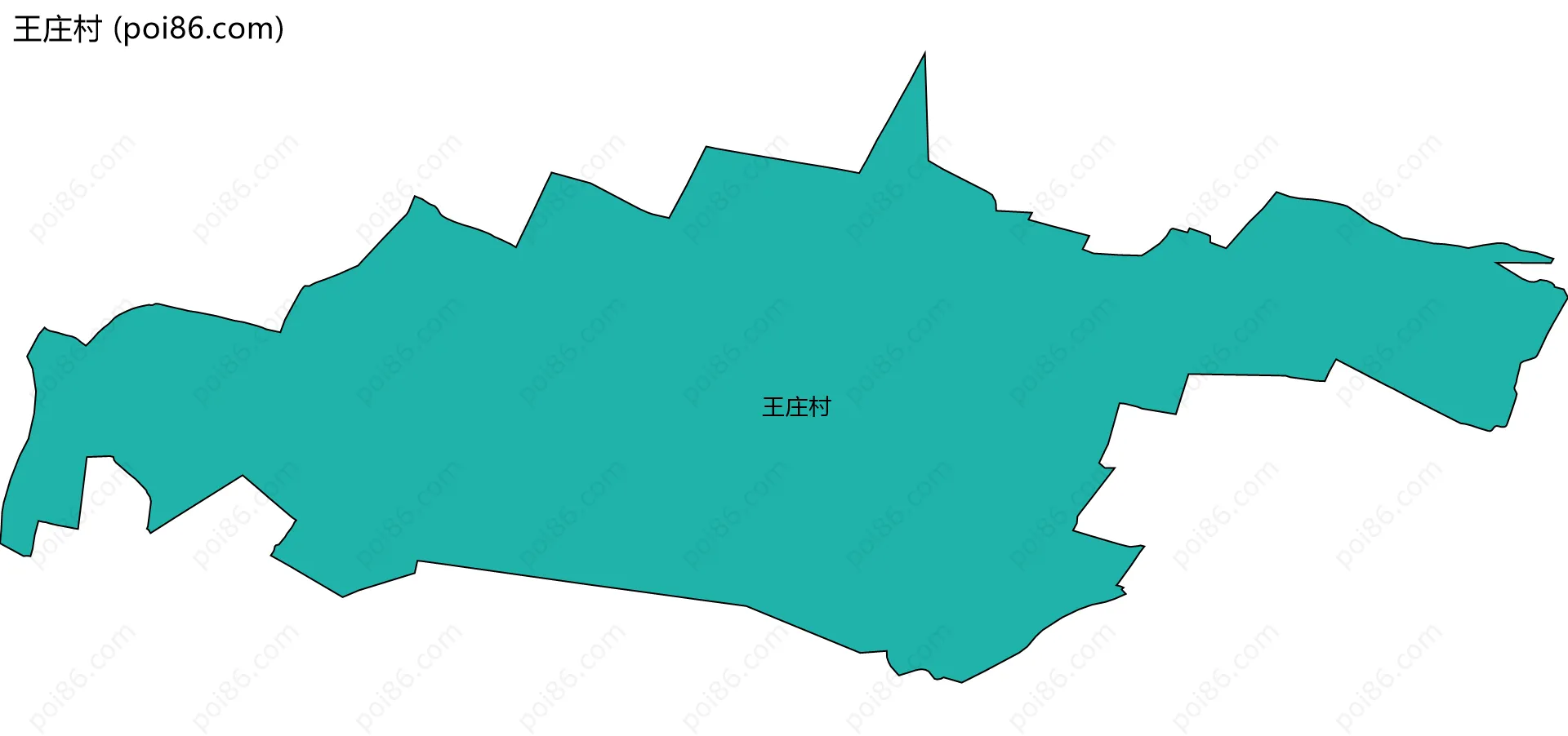 王庄村边界地图