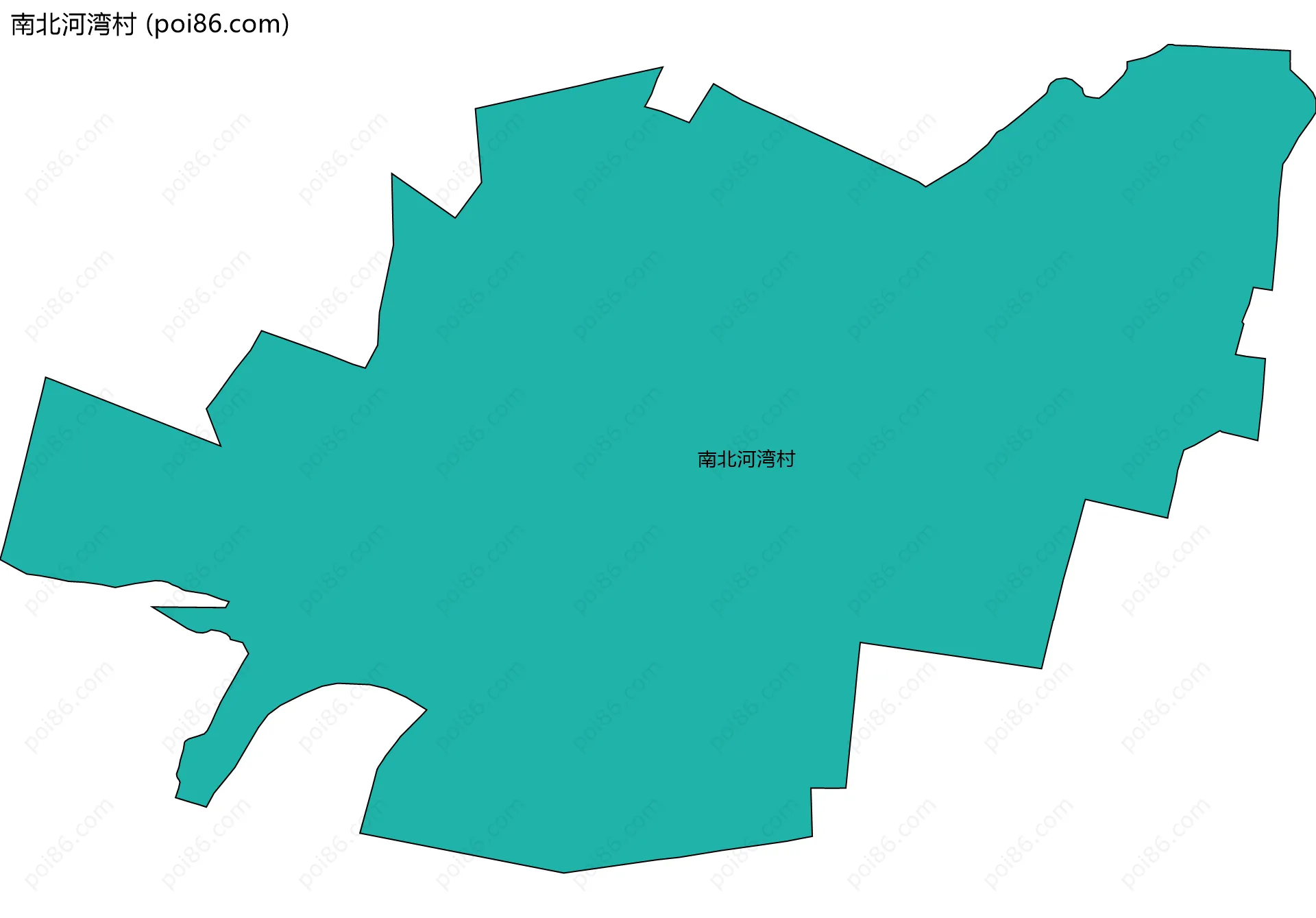 南北河湾村边界地图