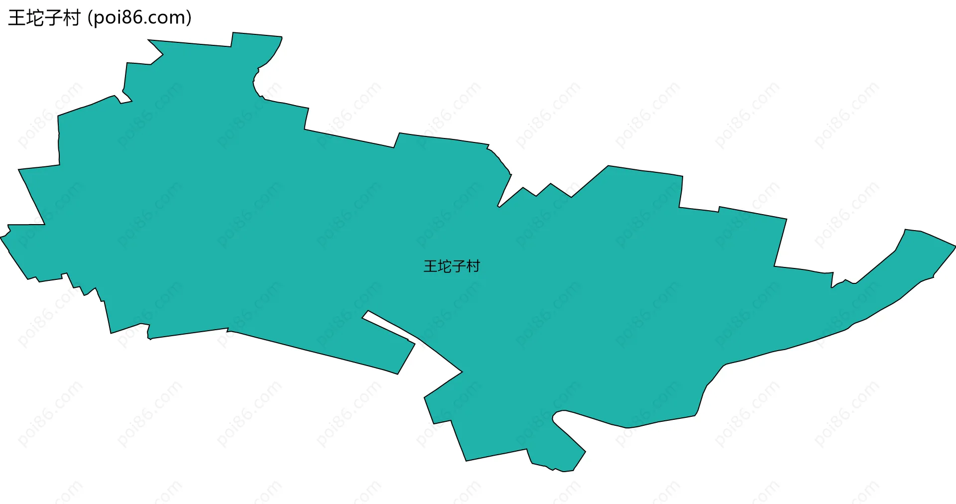 王坨子村边界地图