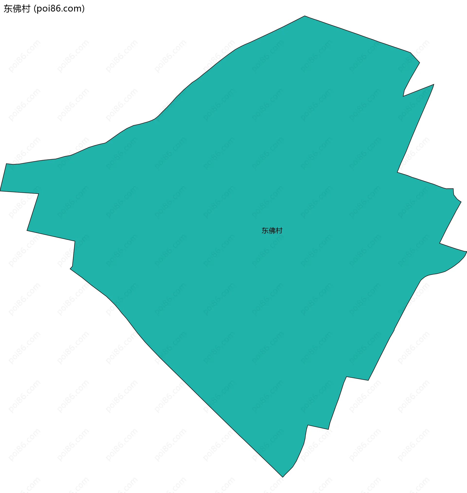 东佛村边界地图