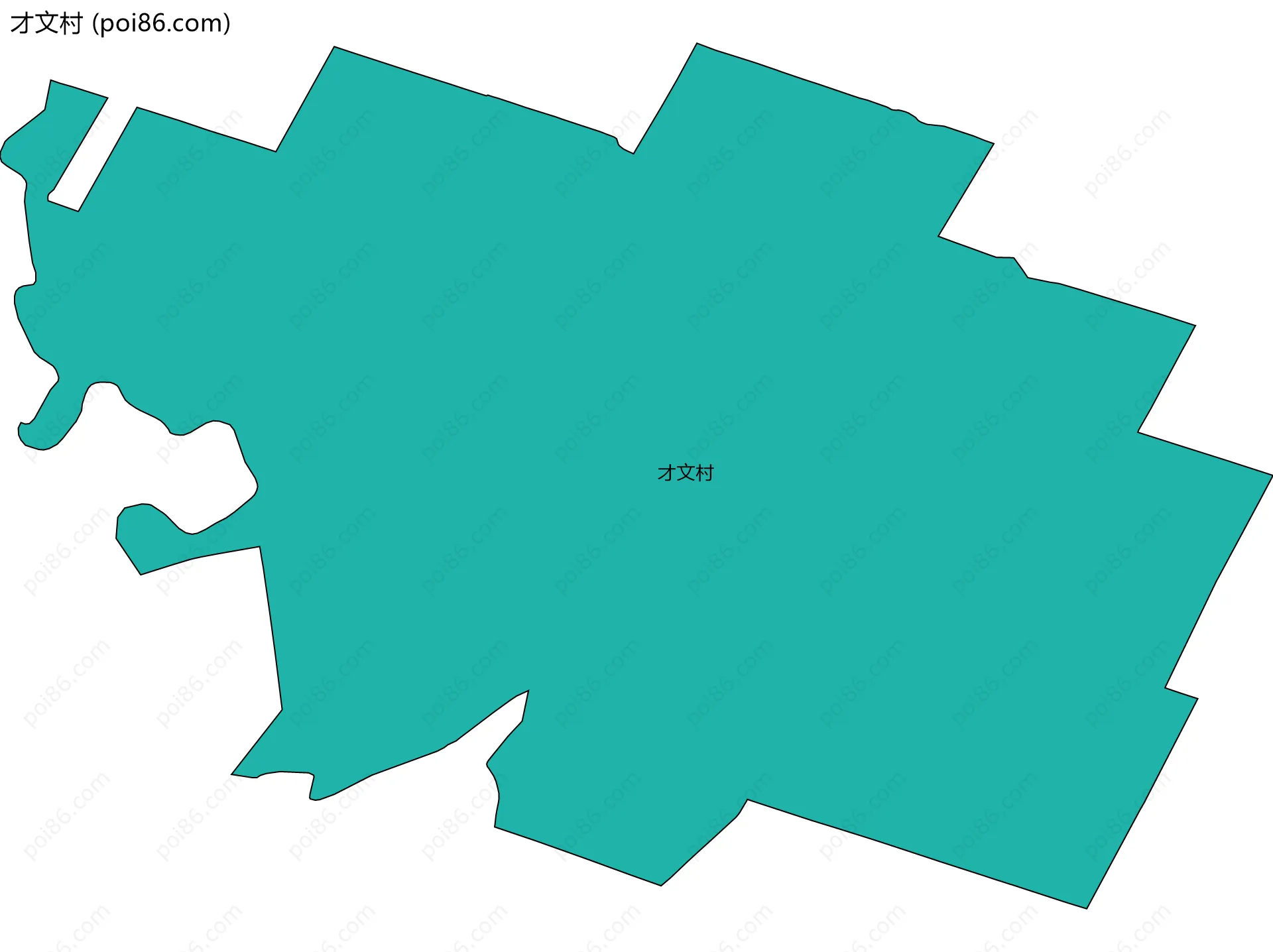 才文村边界地图