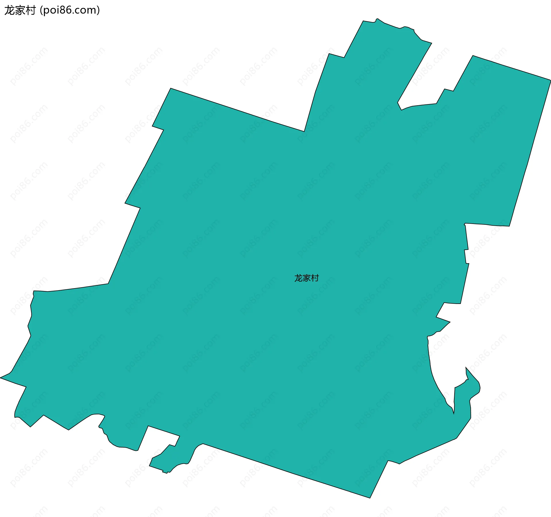 龙家村边界地图