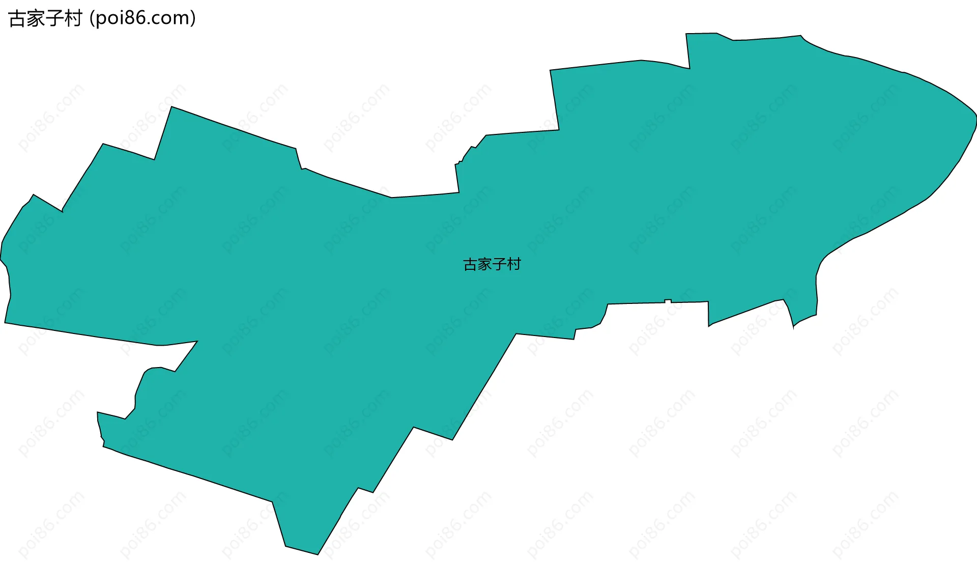 古家子村边界地图