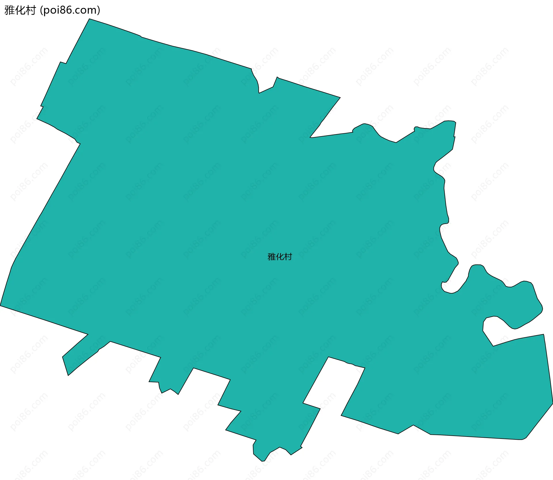 雅化村边界地图