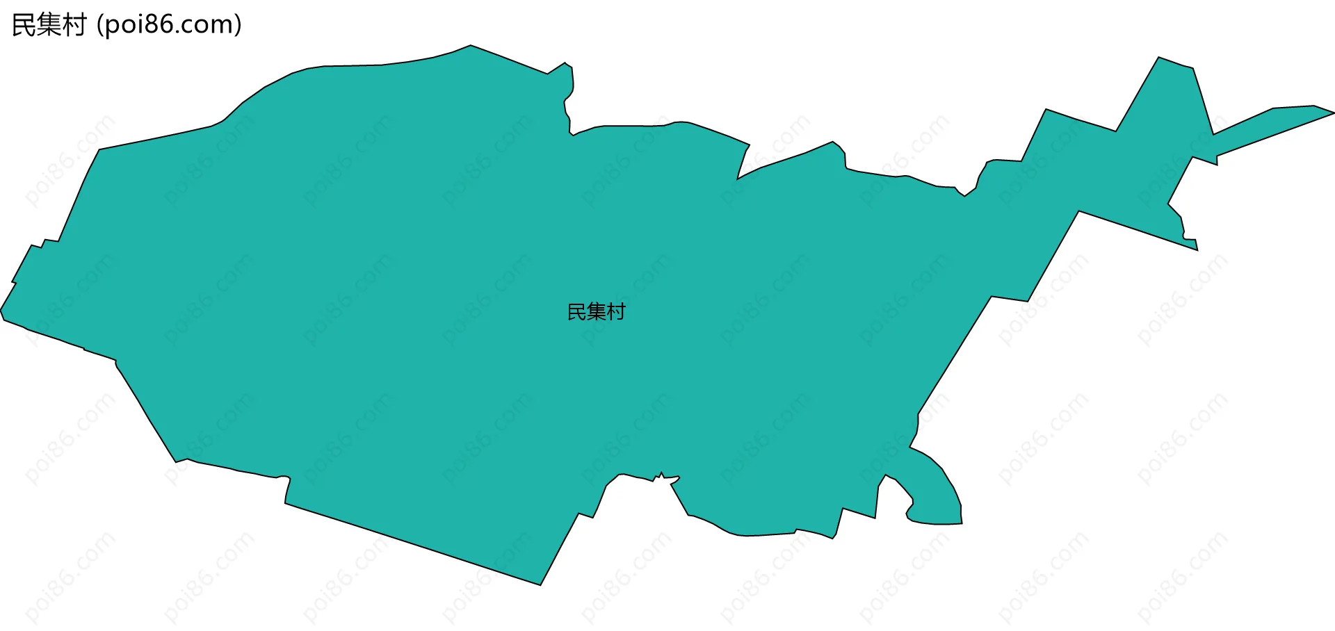 民集村边界地图