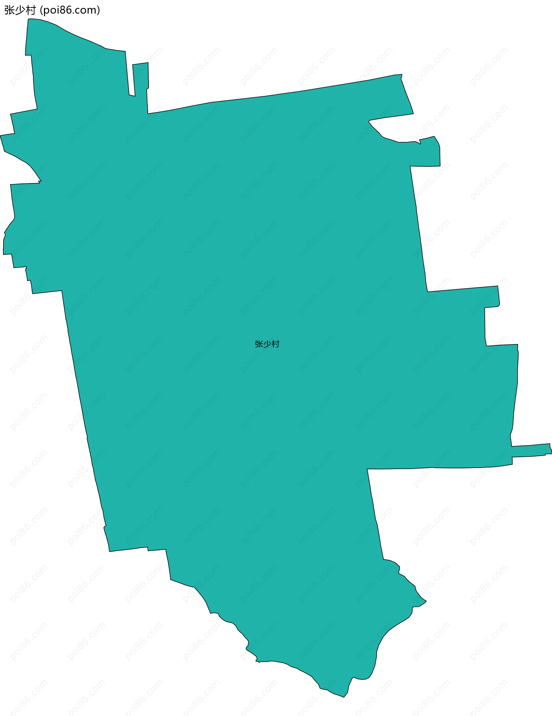 张少村边界地图