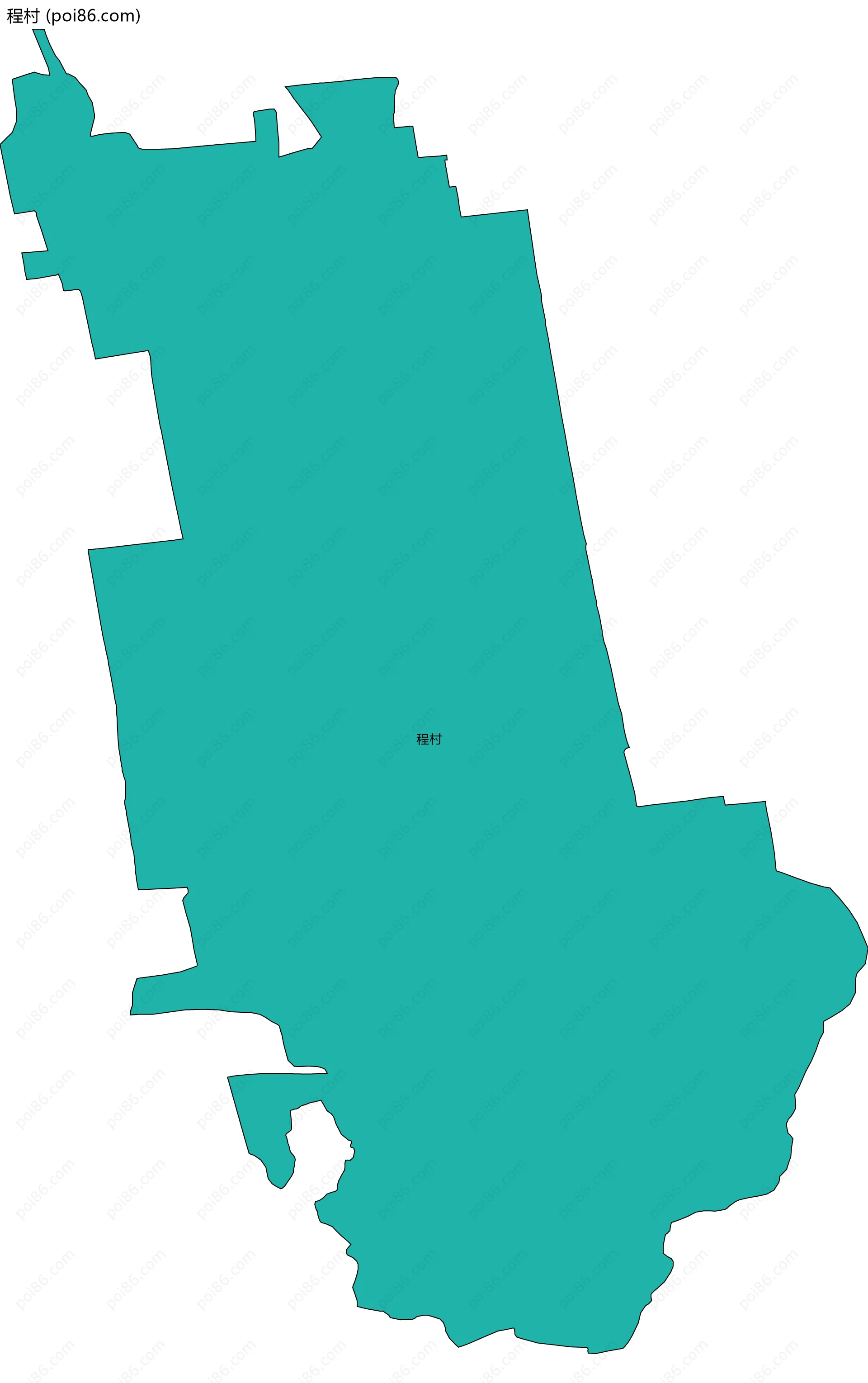 程村边界地图