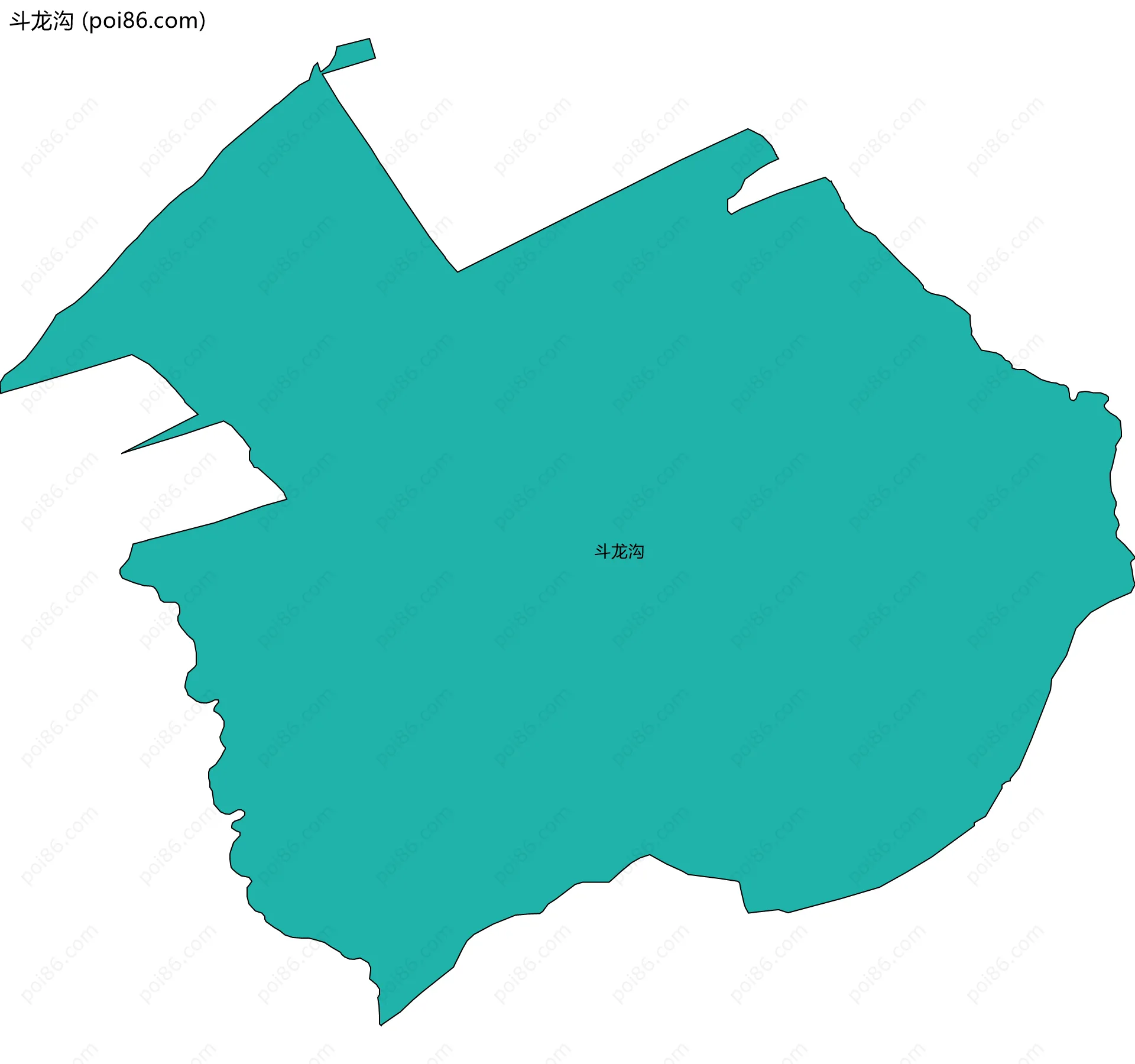斗龙沟边界地图