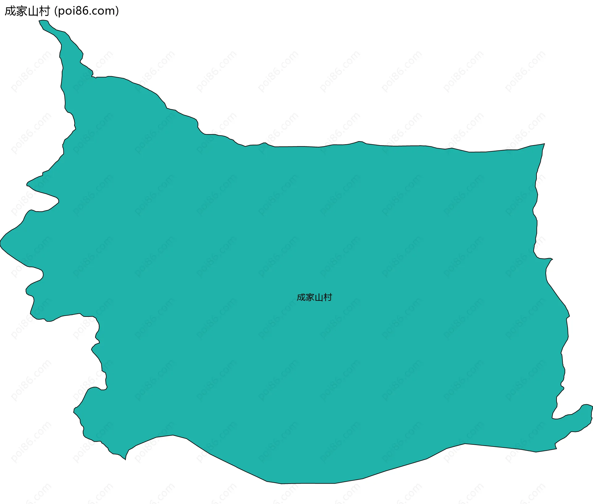 成家山村边界地图