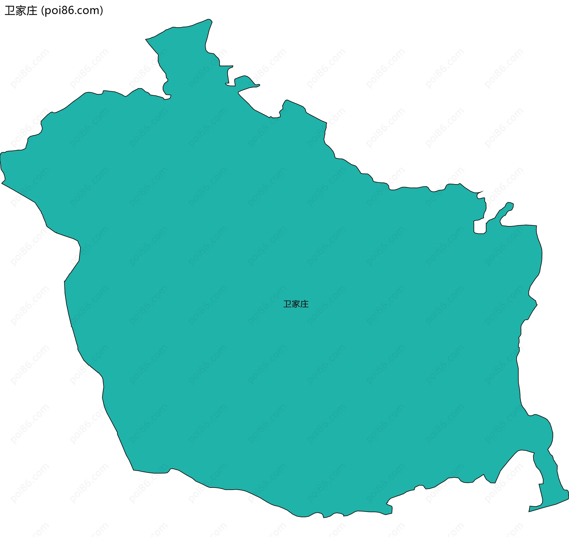 卫家庄边界地图
