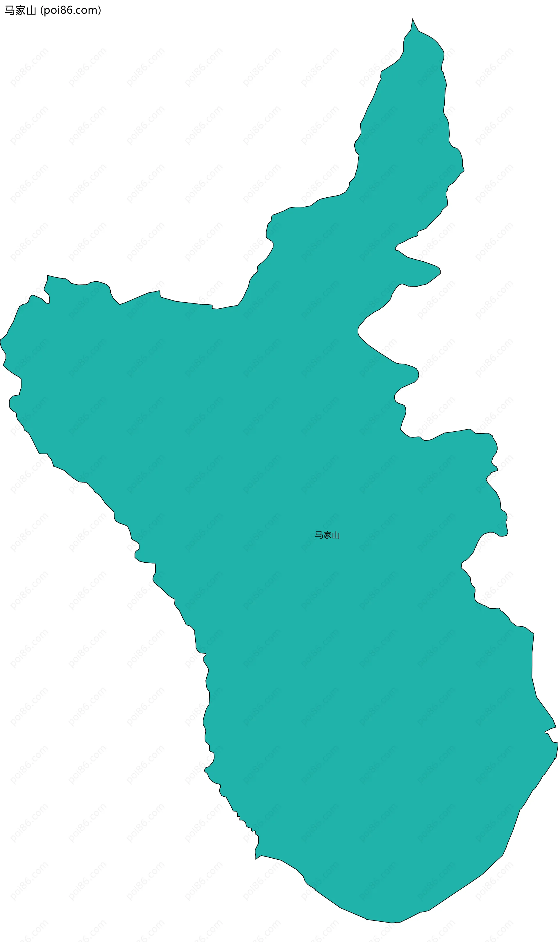 马家山边界地图