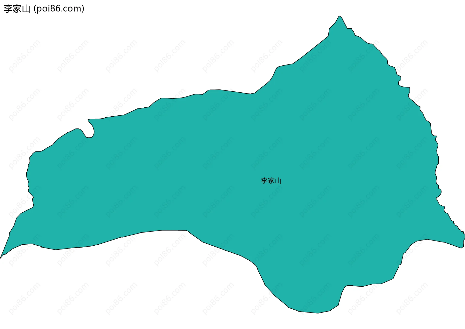 李家山边界地图