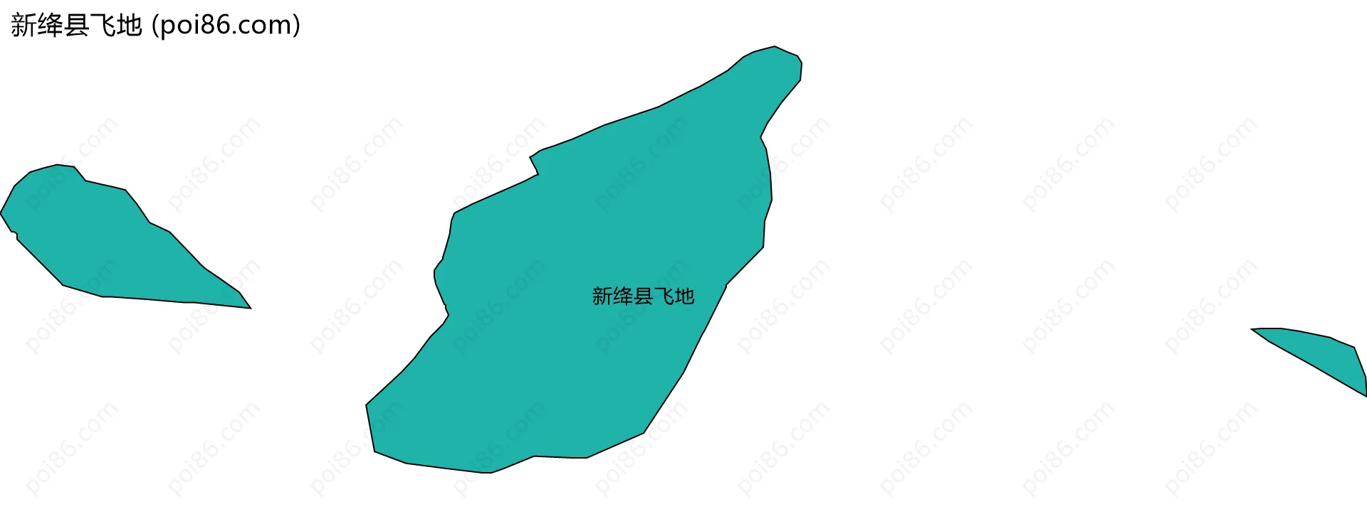 新绛县飞地边界地图
