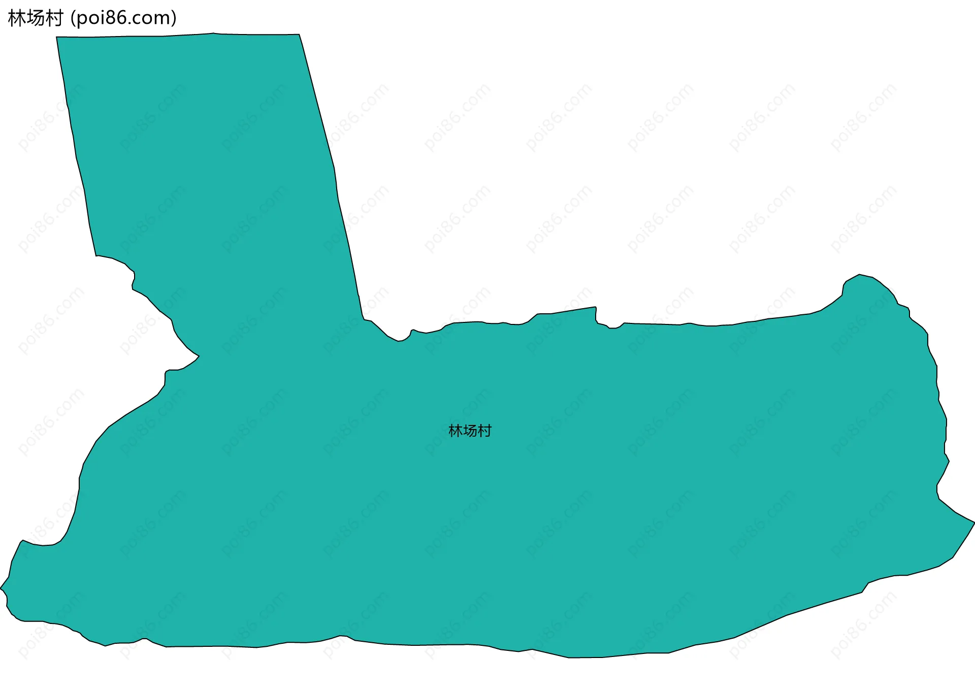 林场村边界地图