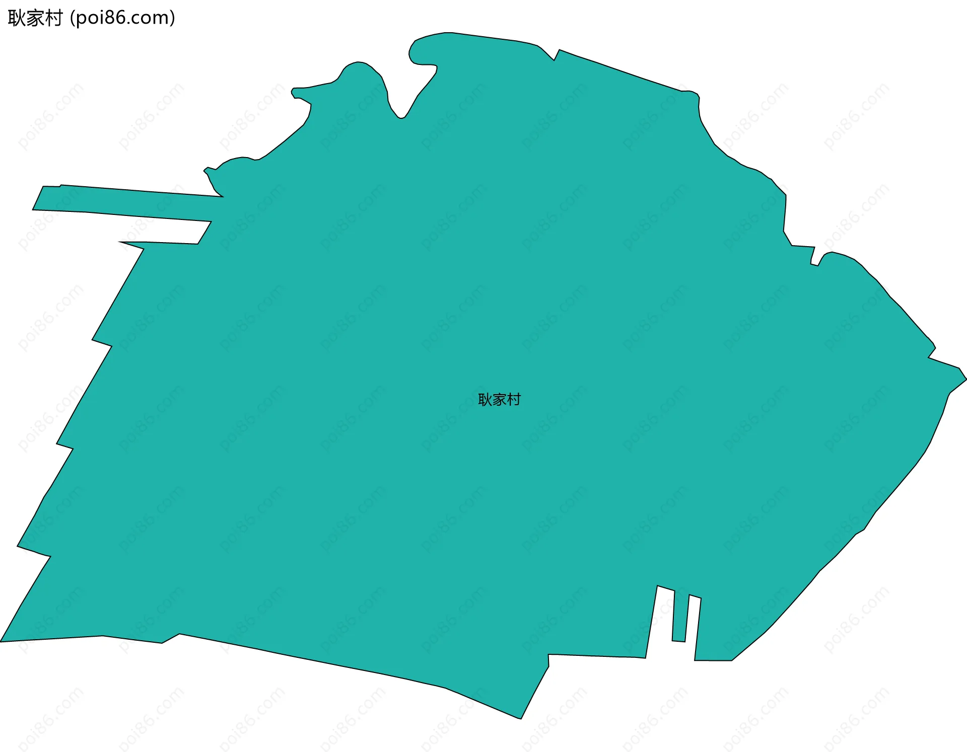 耿家村边界地图