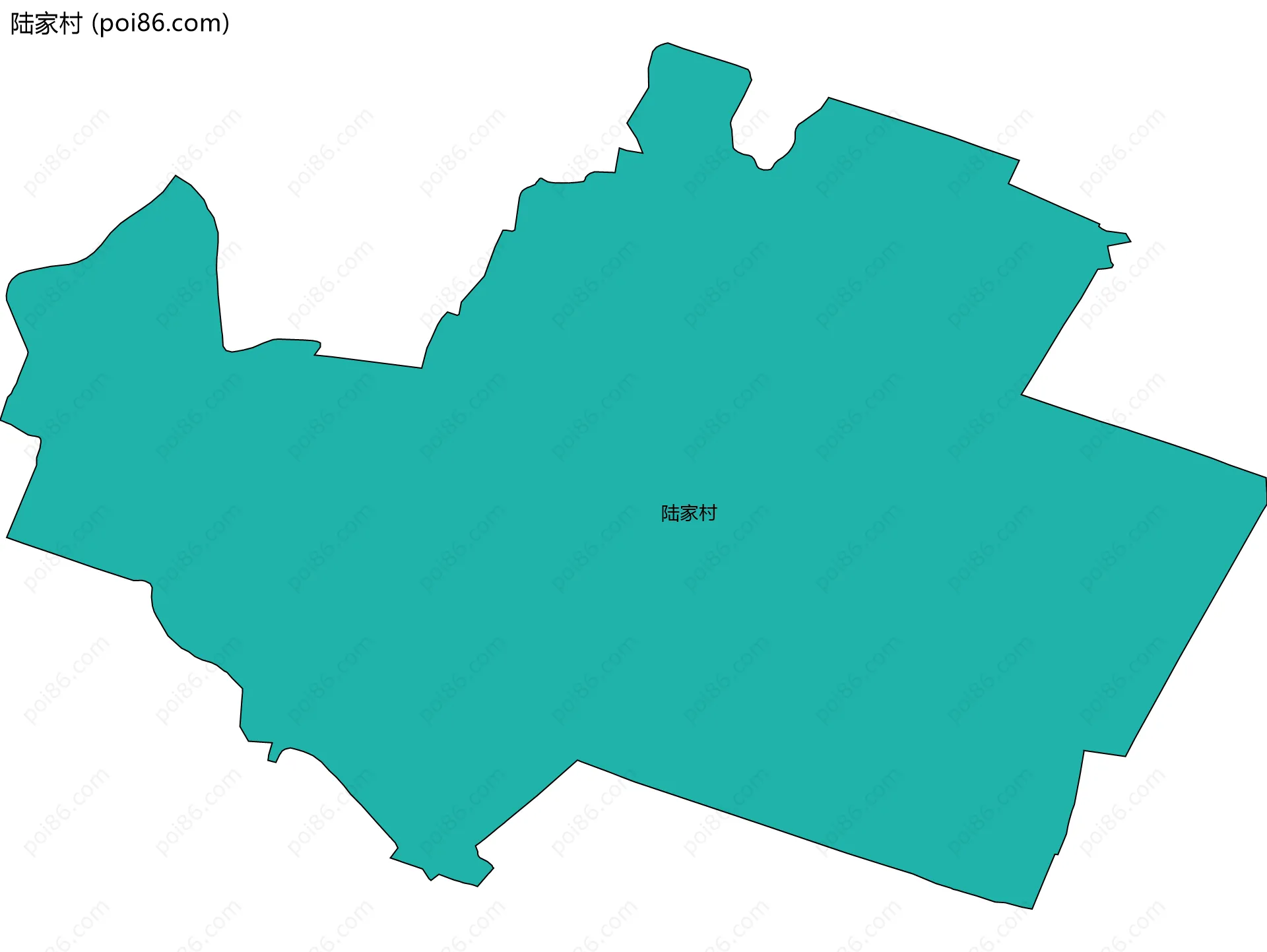 陆家村边界地图