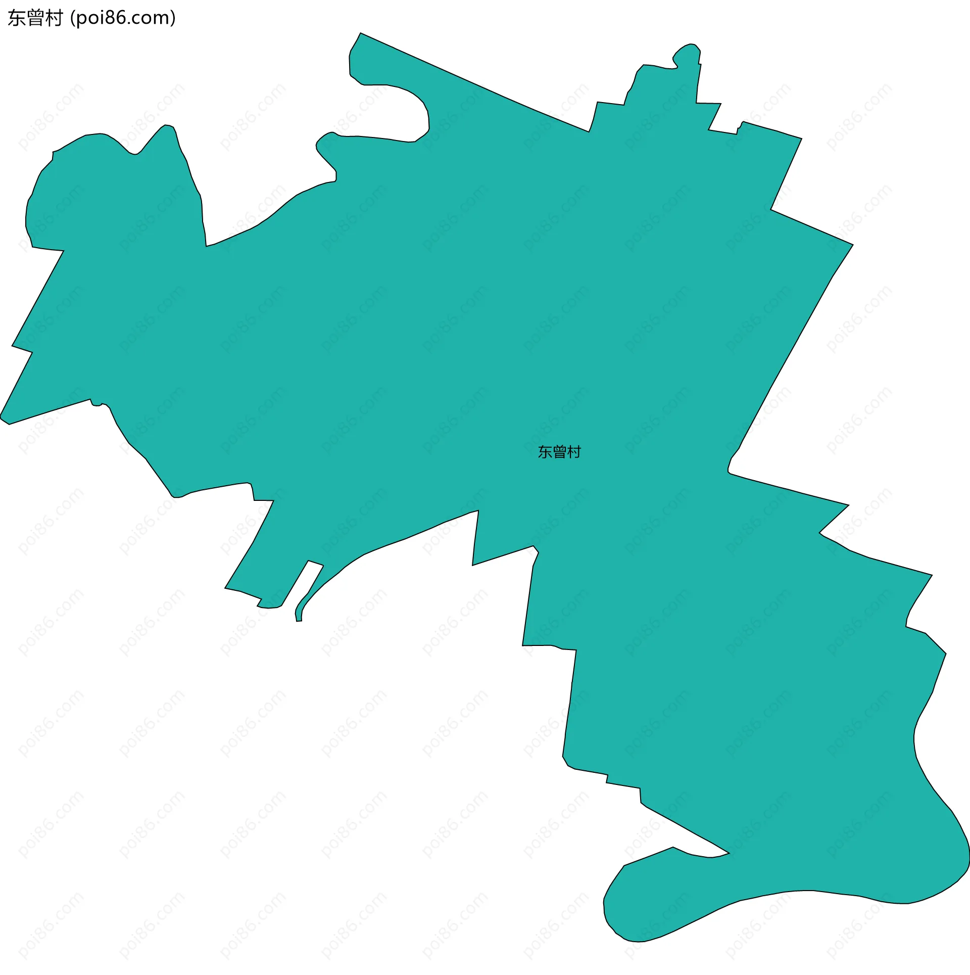 东曾村边界地图