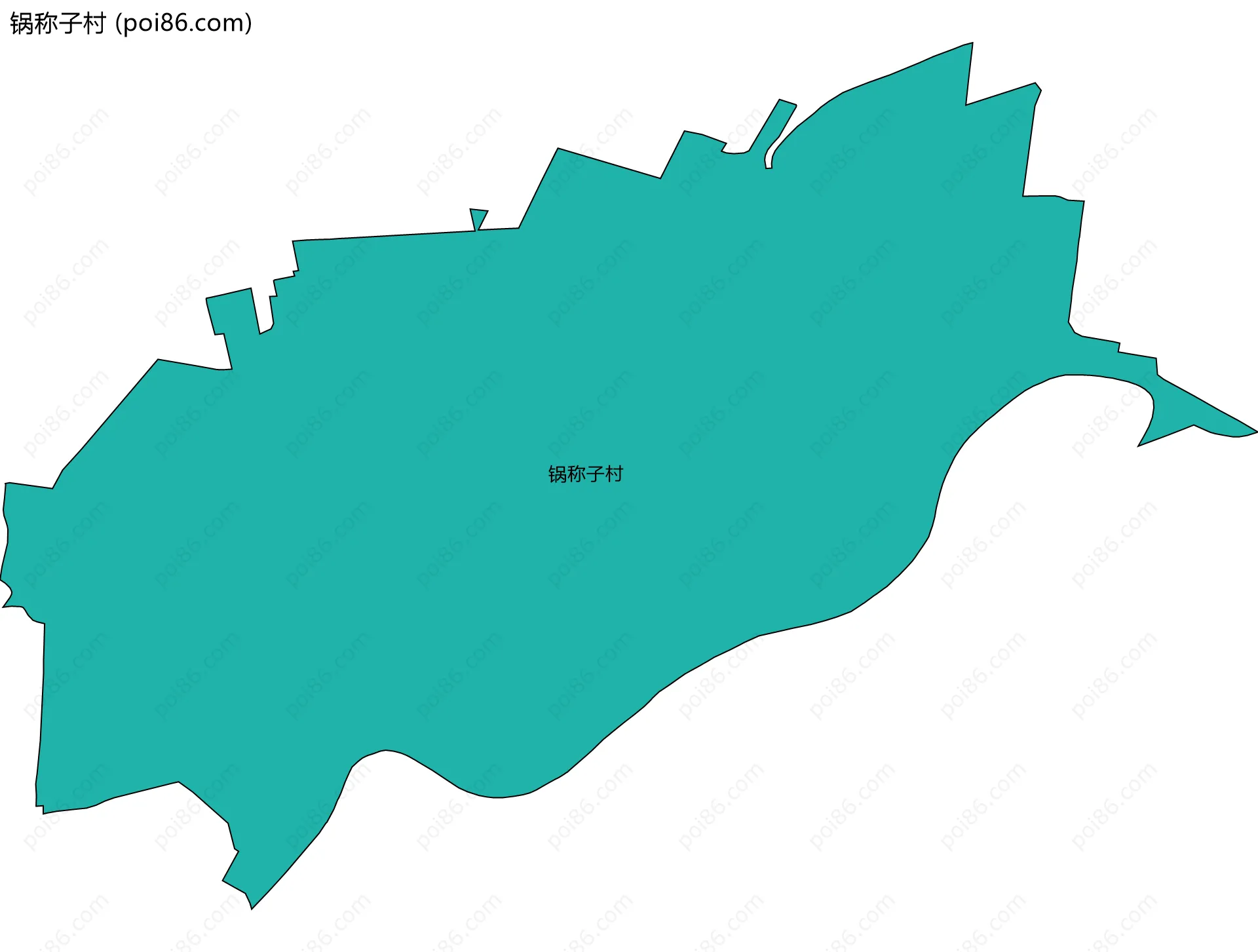 锅称子村边界地图