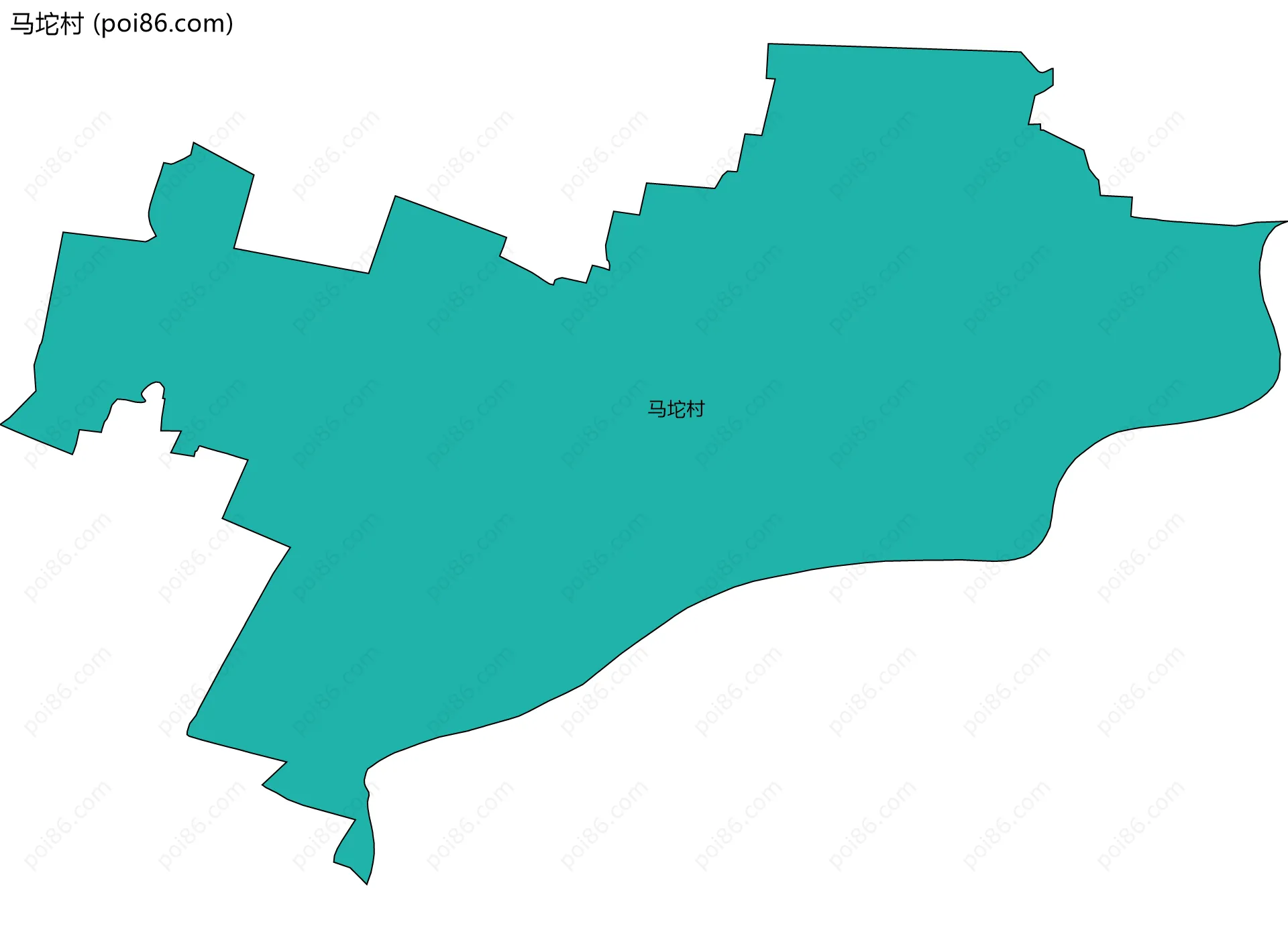 马坨村边界地图