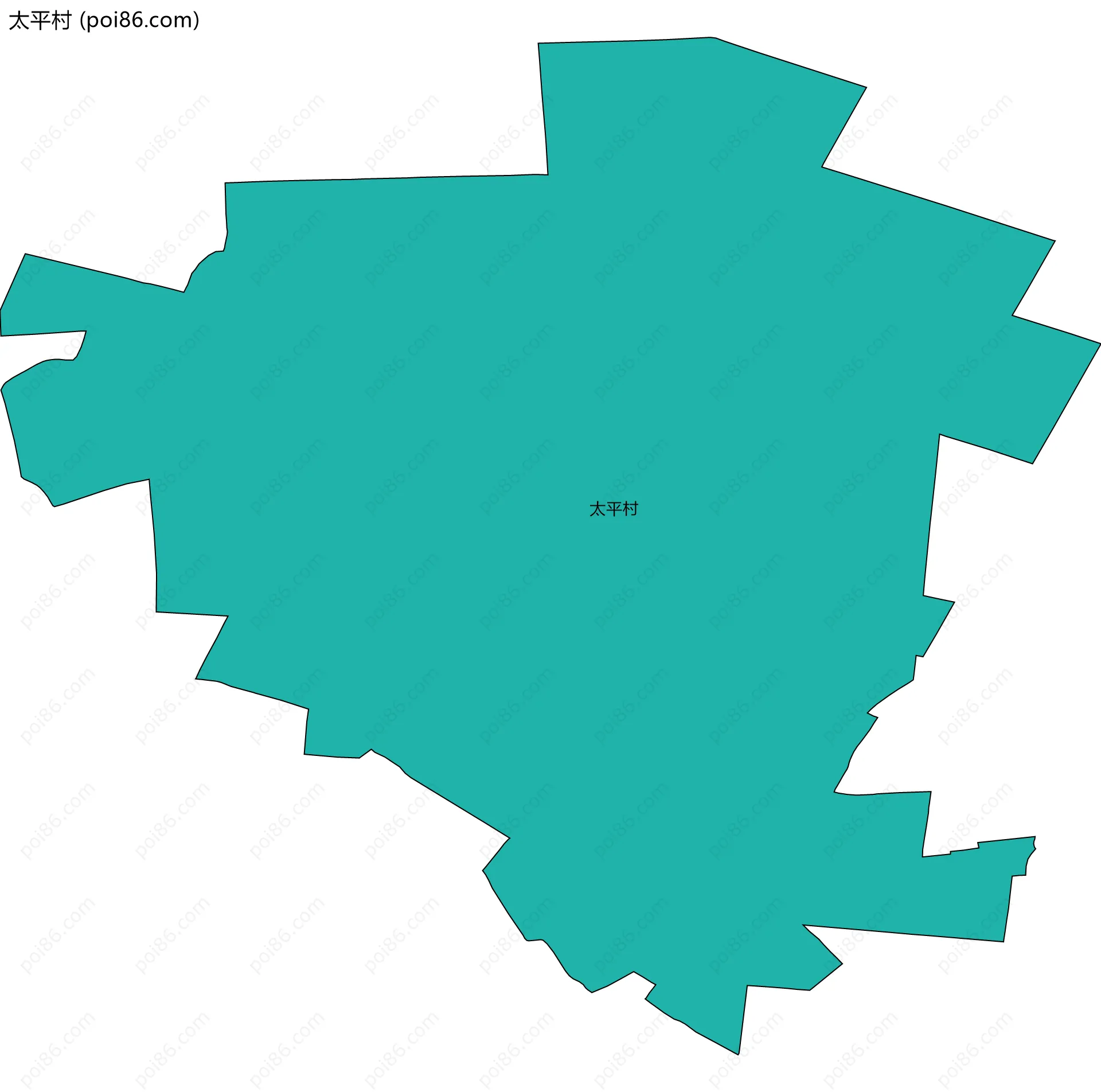 太平村边界地图