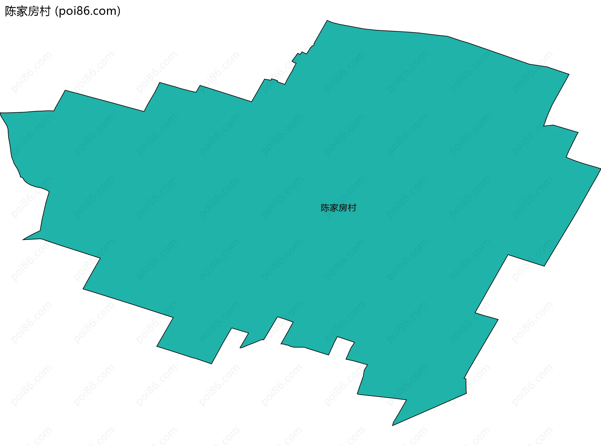 陈家房村边界地图