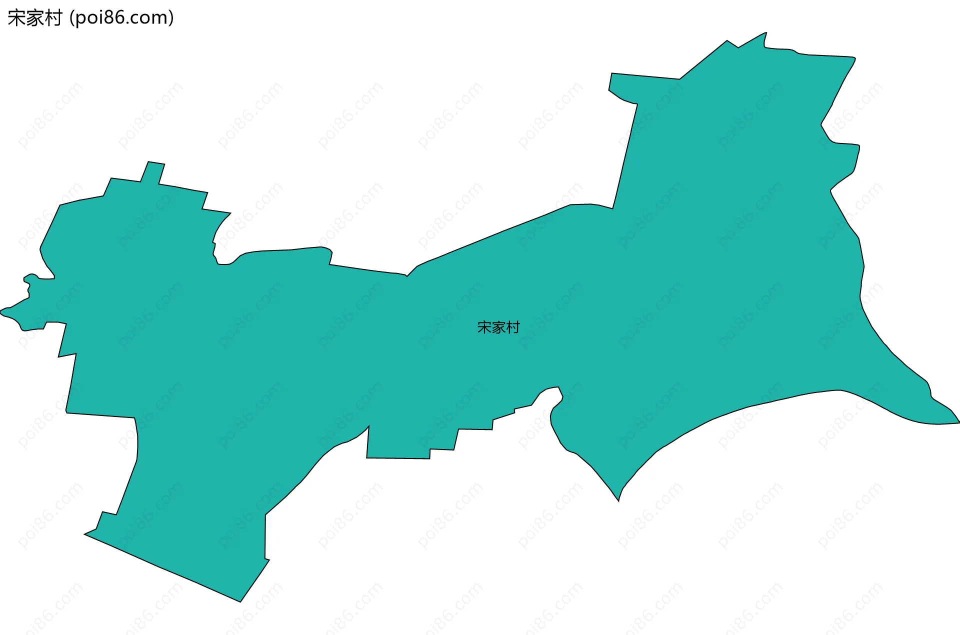 宋家村边界地图
