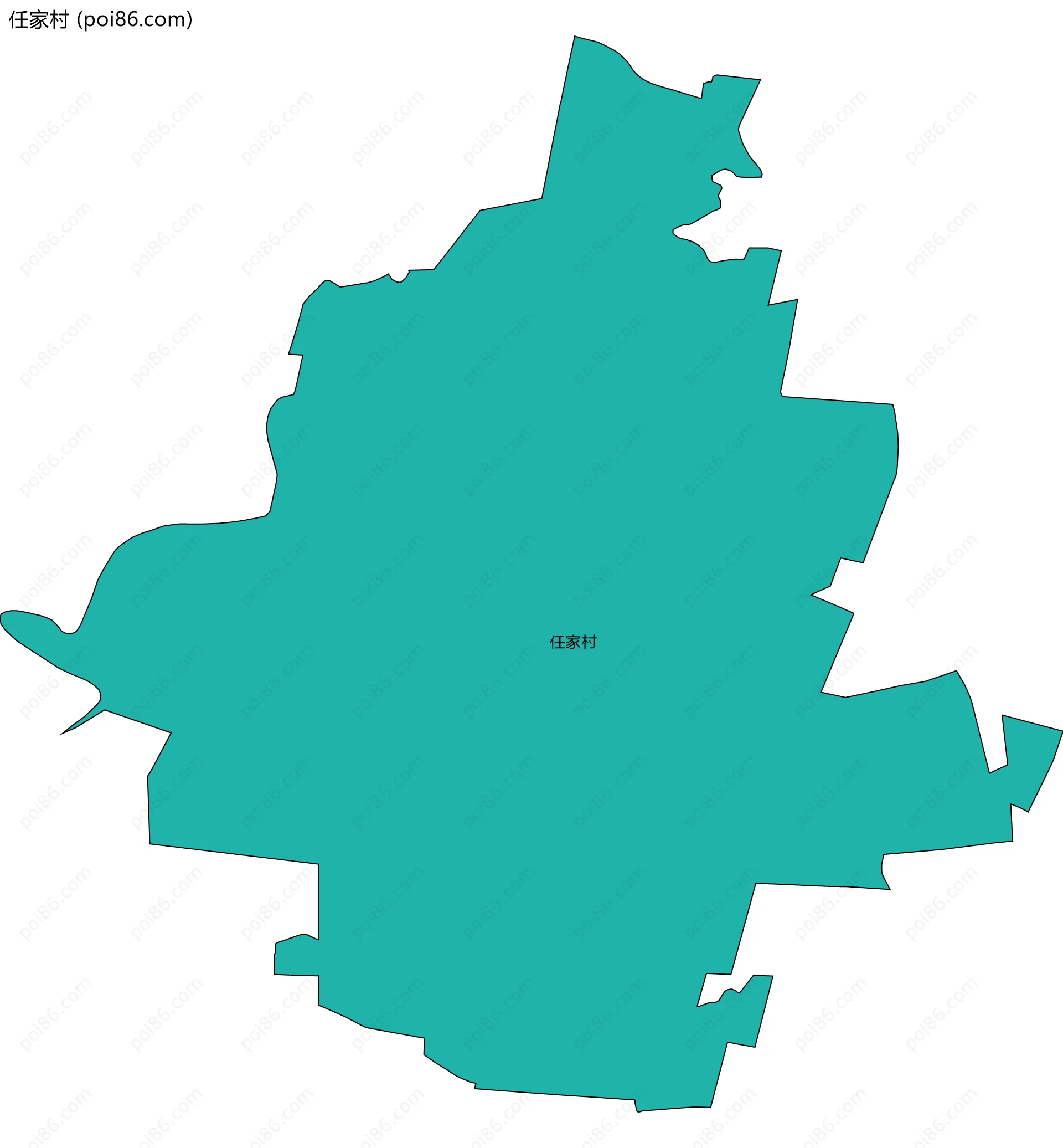 任家村边界地图