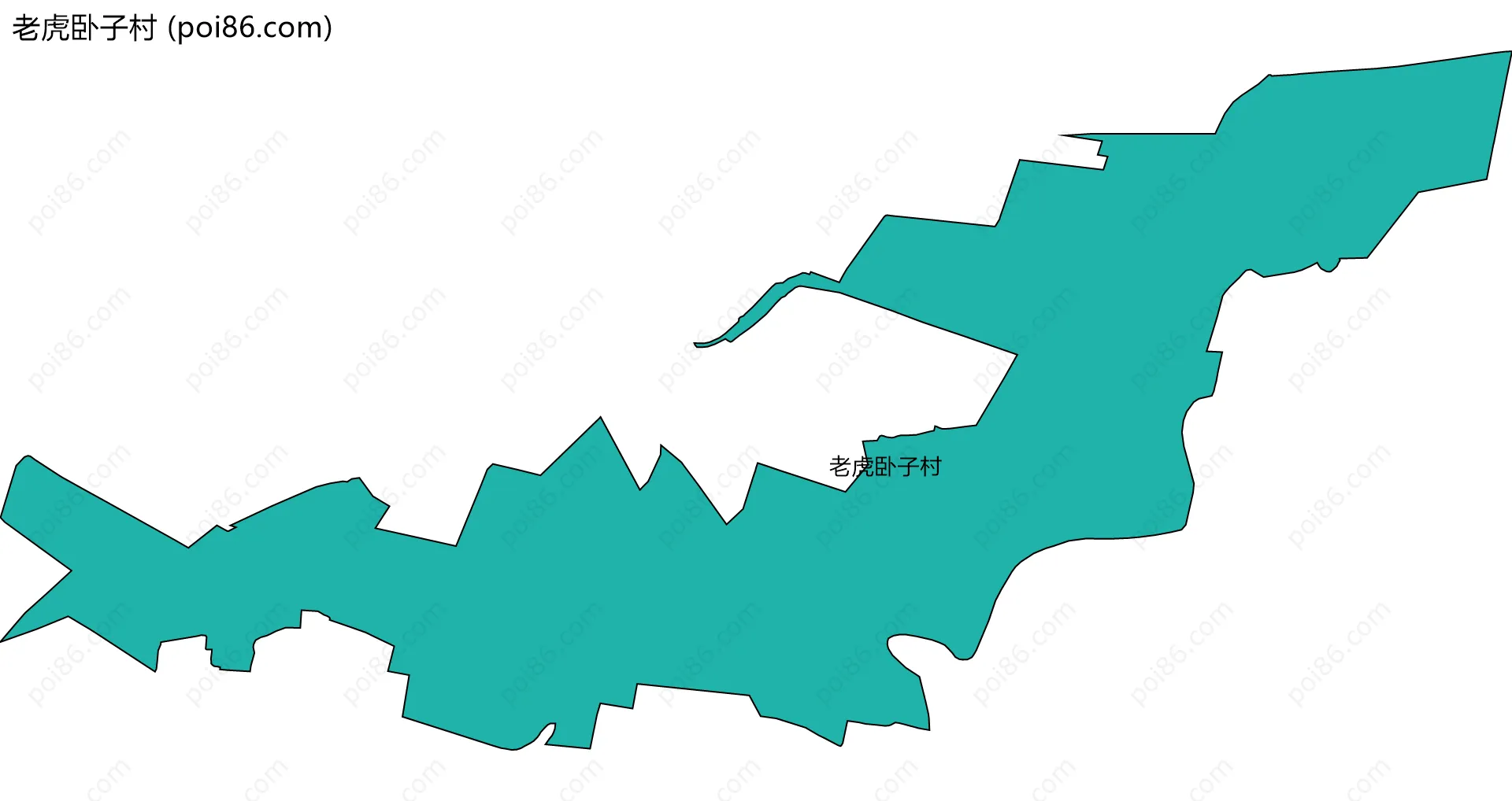 老虎卧子村边界地图