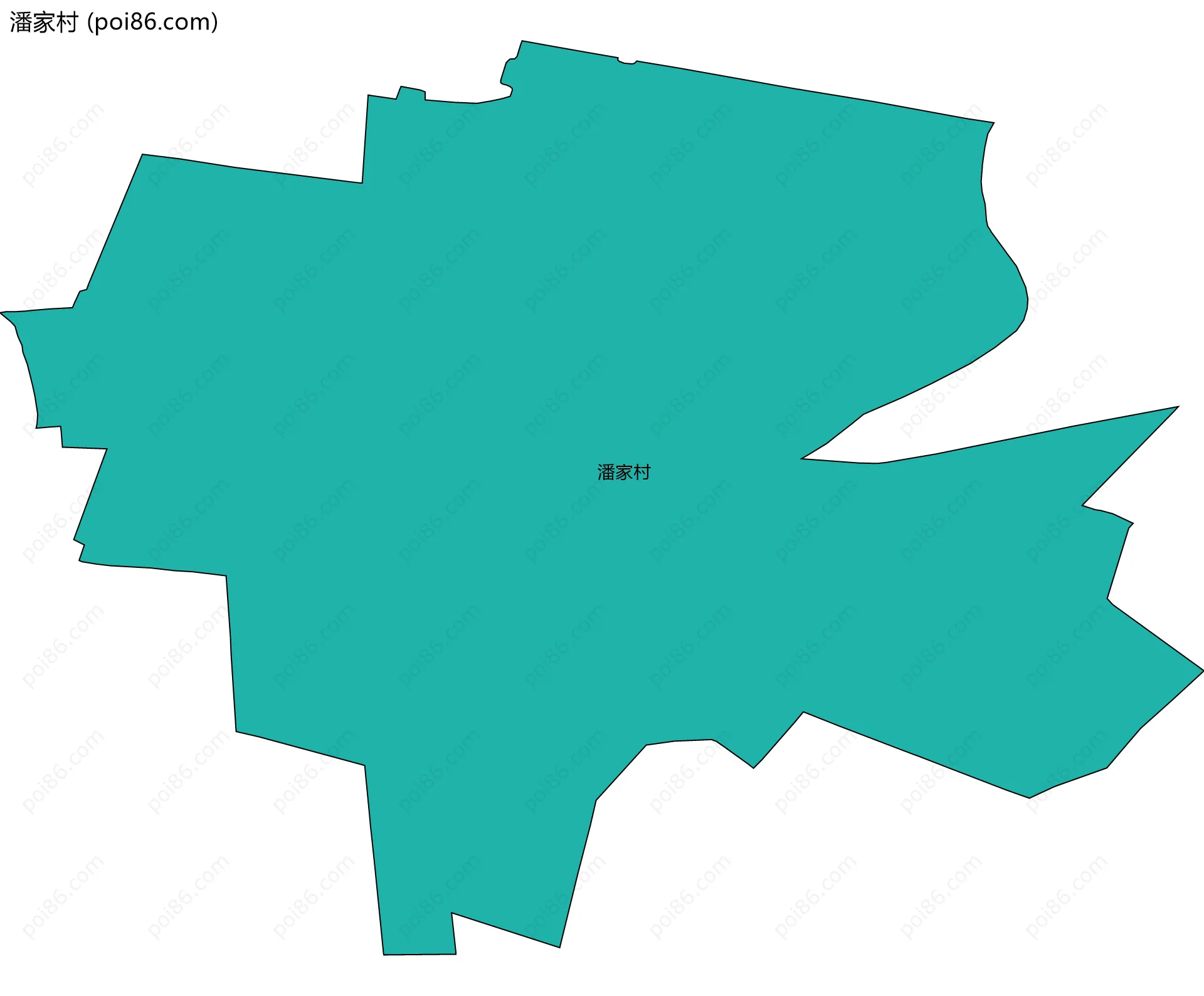潘家村边界地图