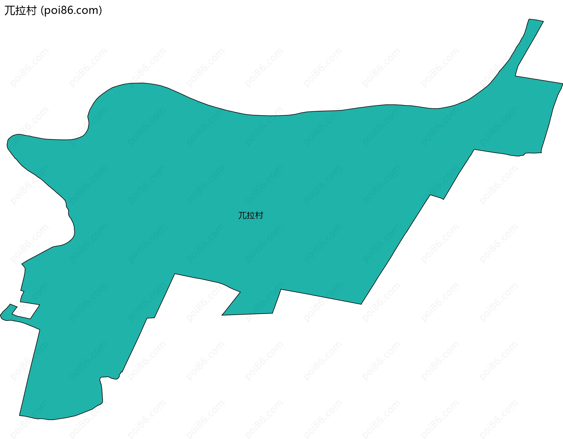 兀拉村边界地图