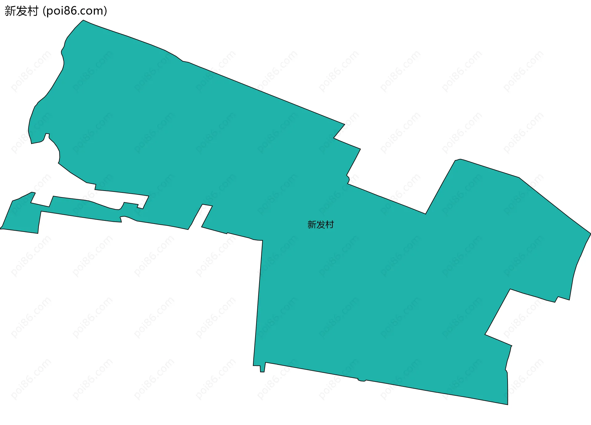 新发村边界地图