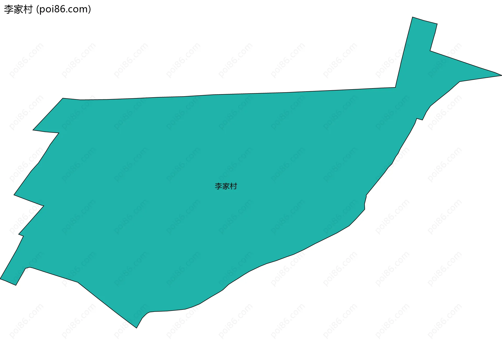 李家村边界地图