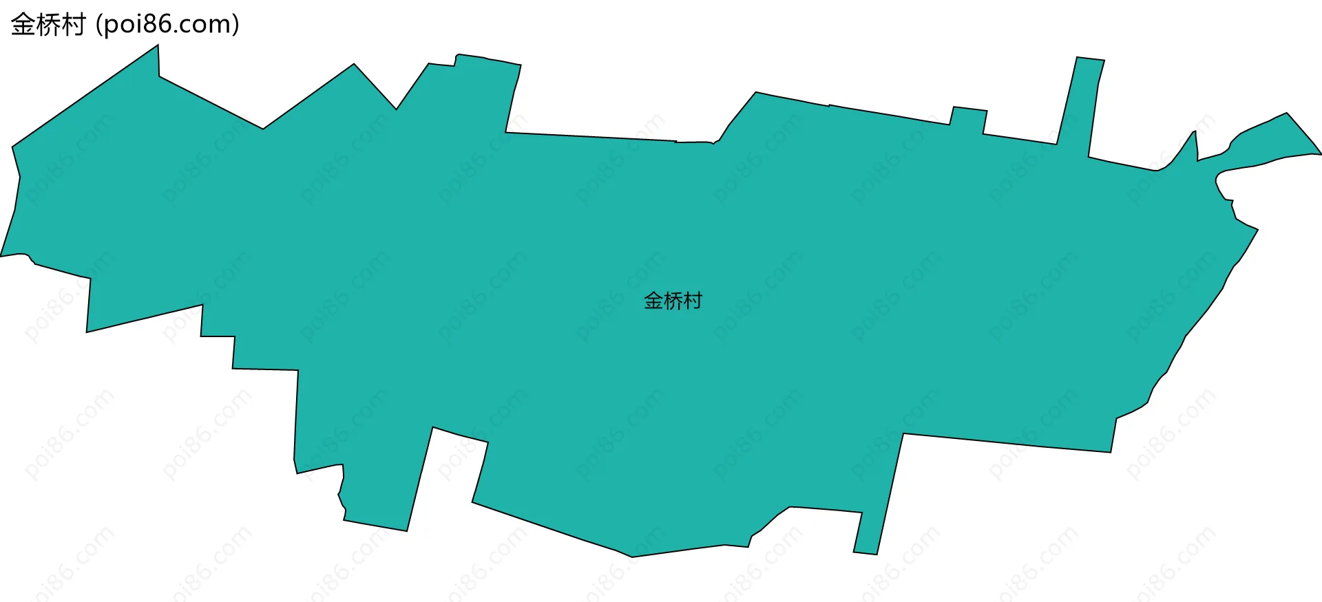 金桥村边界地图