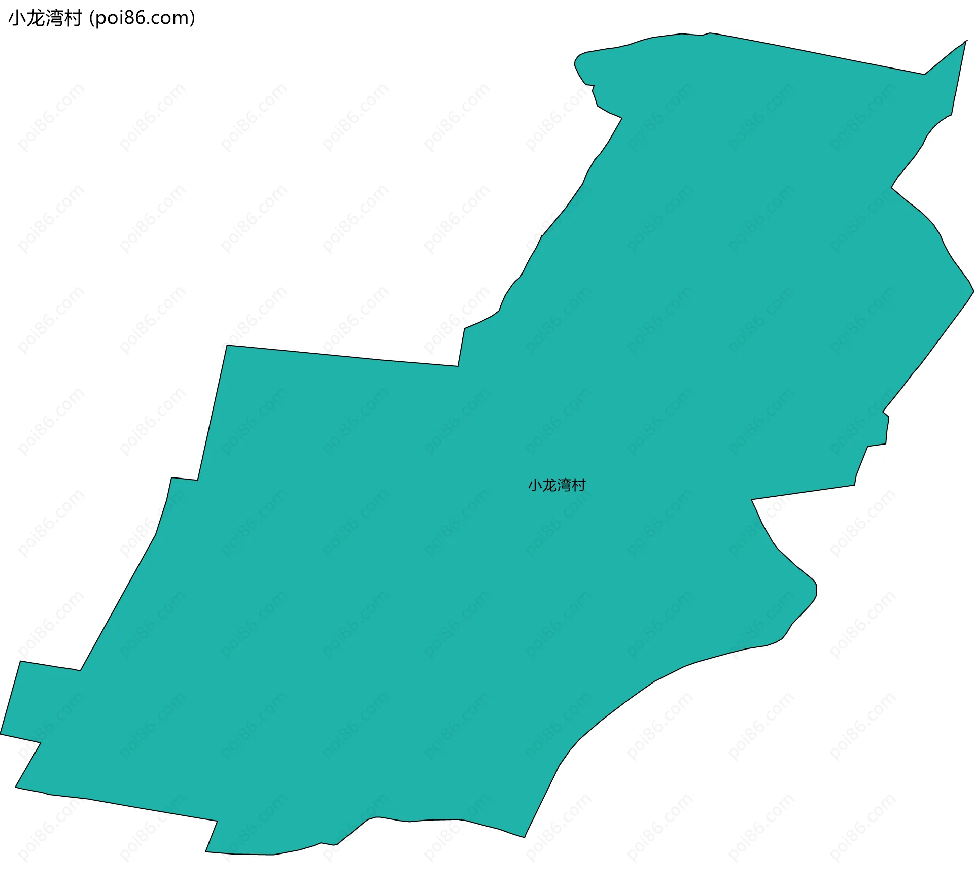 小龙湾村边界地图
