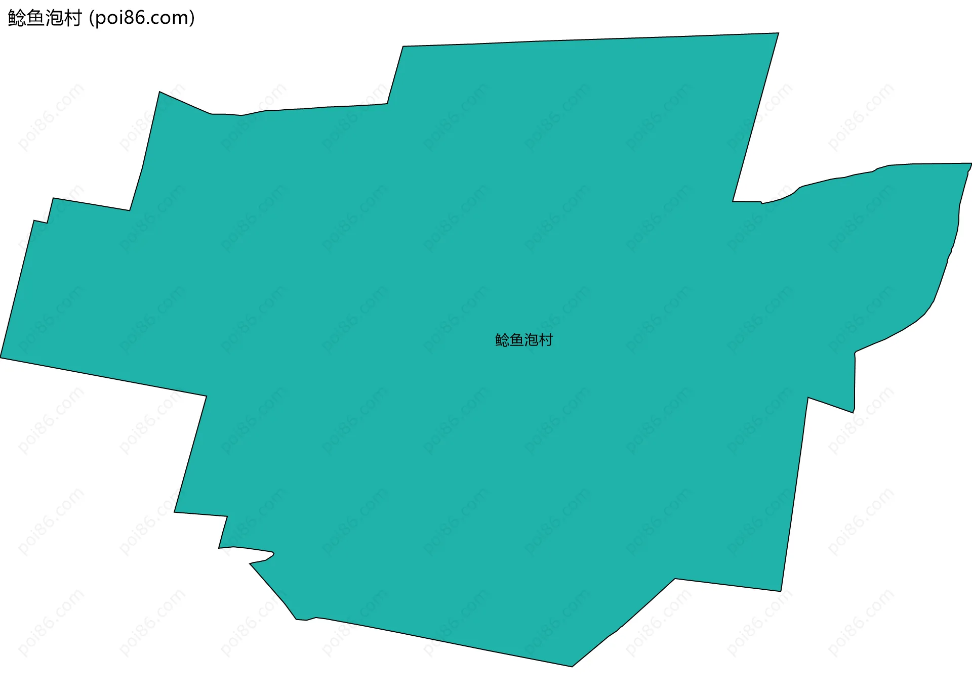 鲶鱼泡村边界地图
