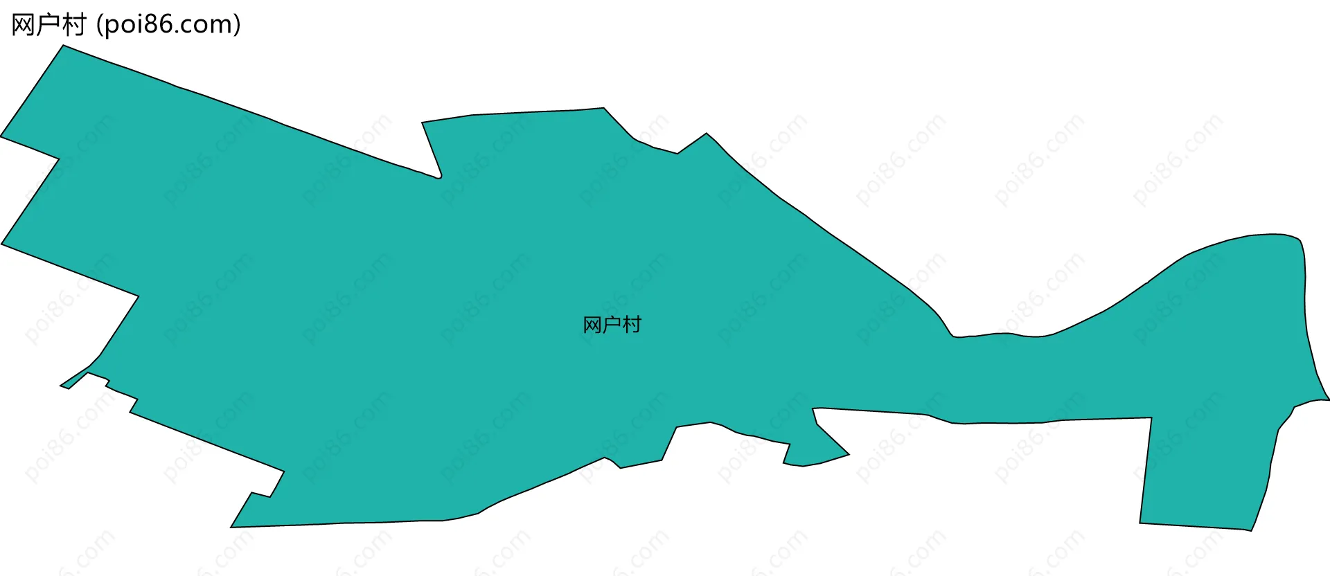 网户村边界地图