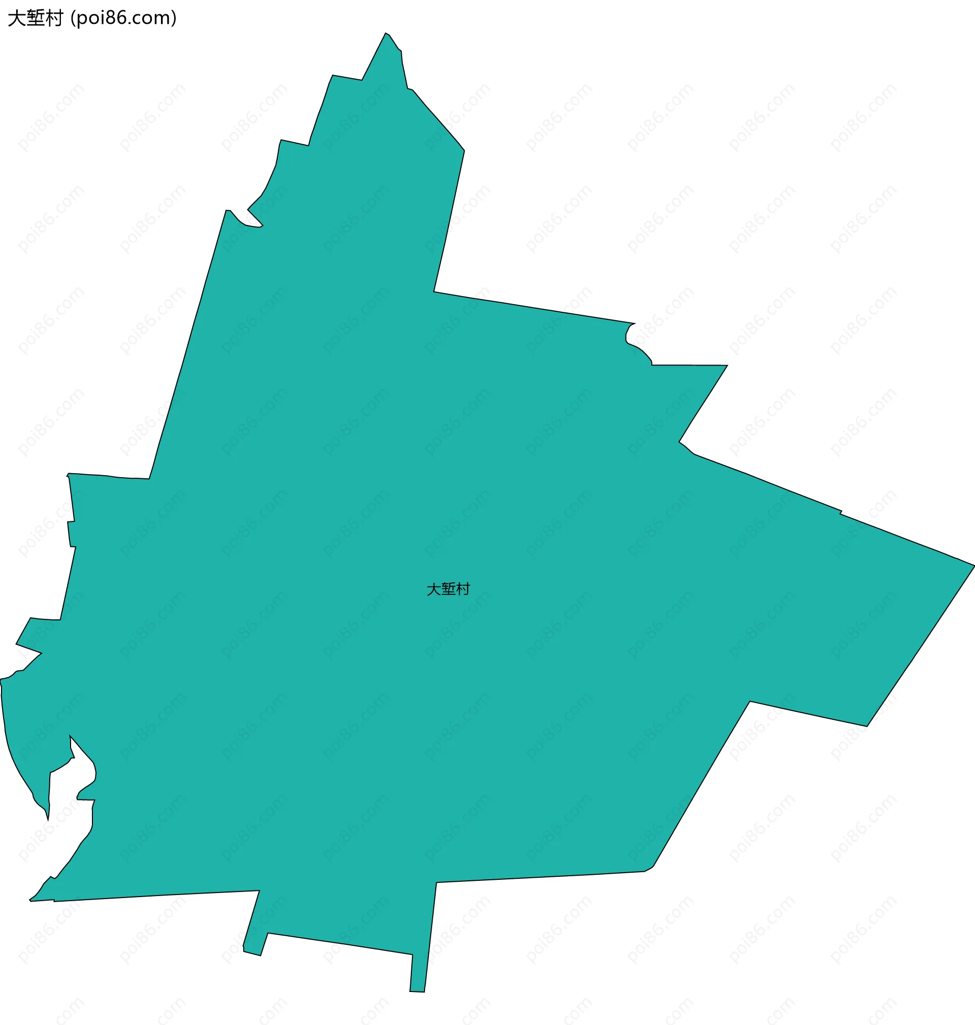 大堑村边界地图