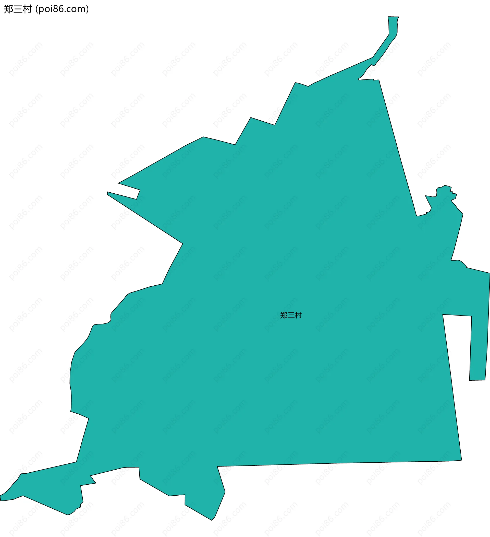 郑三村边界地图