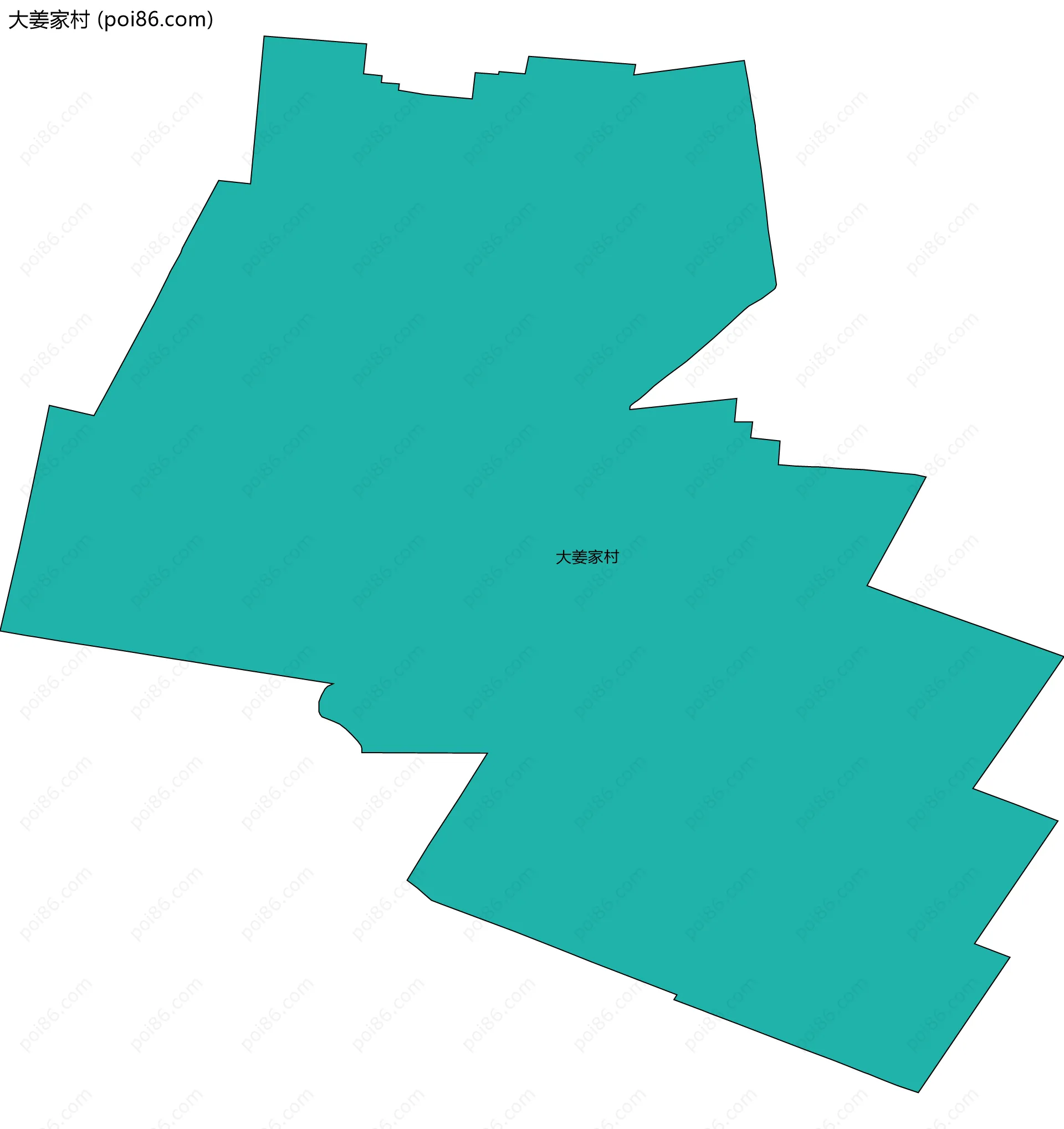 大姜家村边界地图